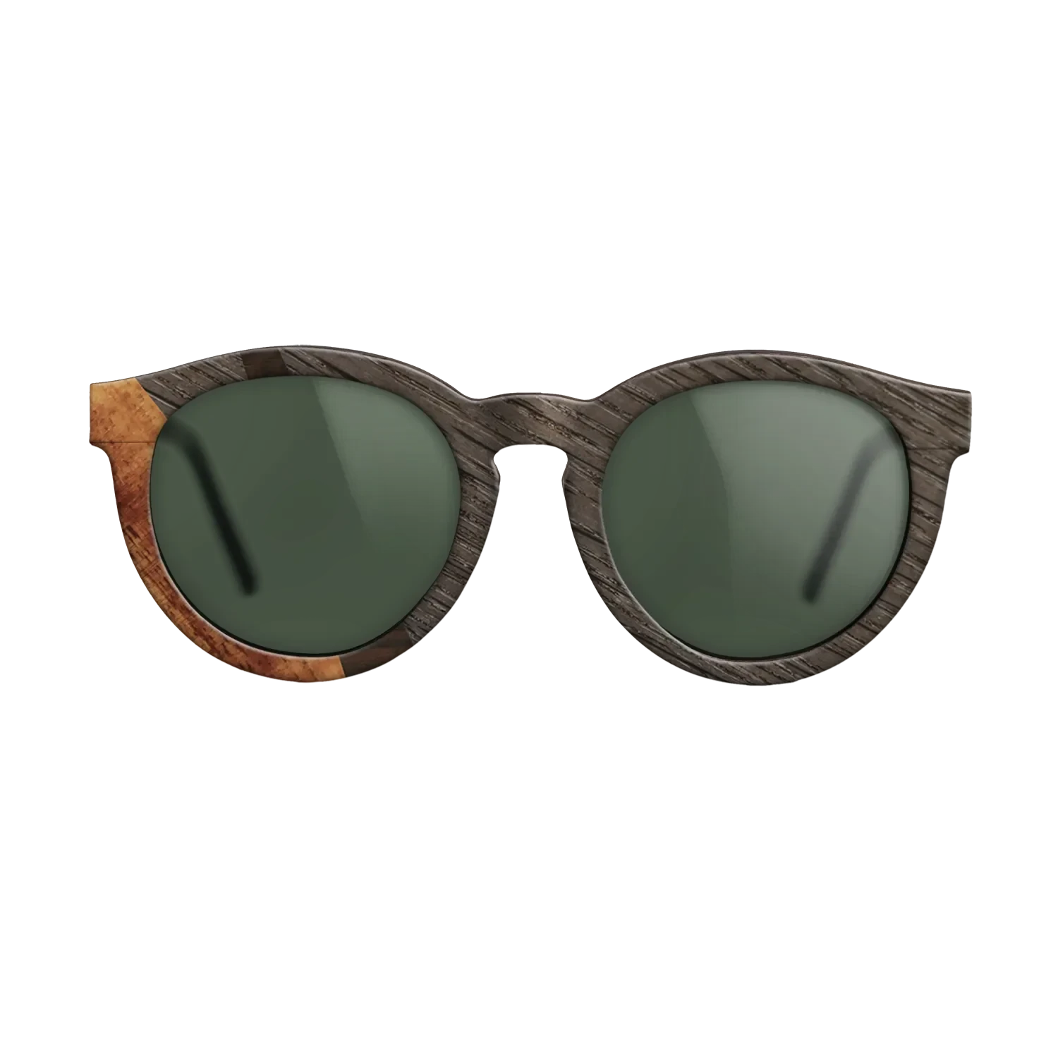 Ziricote Dark Quartered,Fumed Oak,Koa: Wedge - The Rebel - Round - SIRIS wood optic