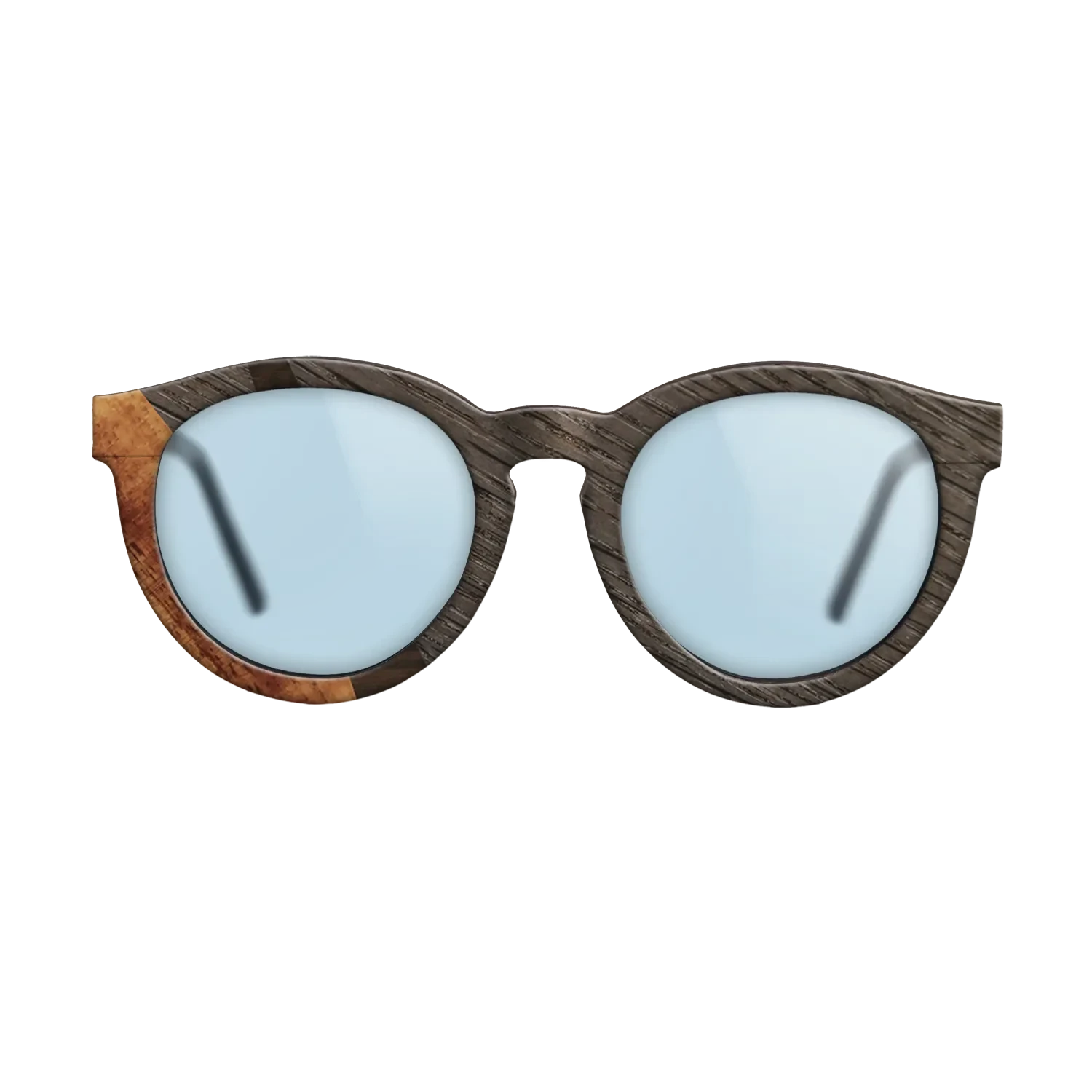 Ziricote Dark Quartered,Fumed Oak,Koa: Wedge - The Rebel - Round - SIRIS wood optic