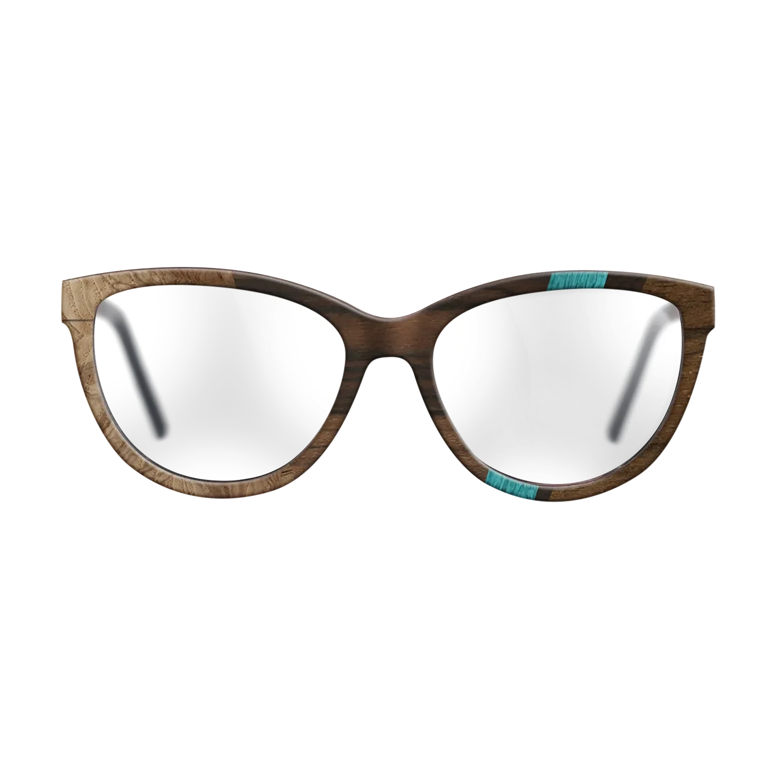 Ziricote Dark Quartered,Poplar Dyed: Turquoise,Olive Burl: Angle Cut - The Maiden - Cat - SIRIS wood optic