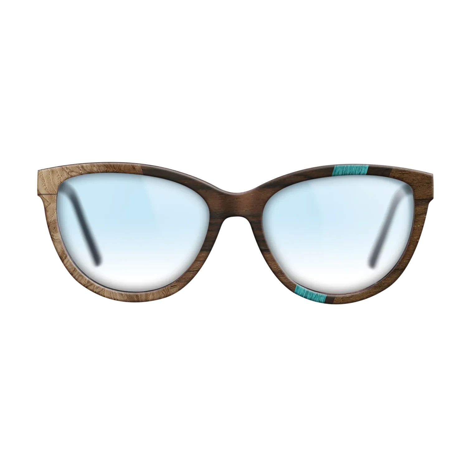 Ziricote Dark Quartered,Poplar Dyed: Turquoise,Olive Burl: Angle Cut - The Maiden - Cat - SIRIS wood optic