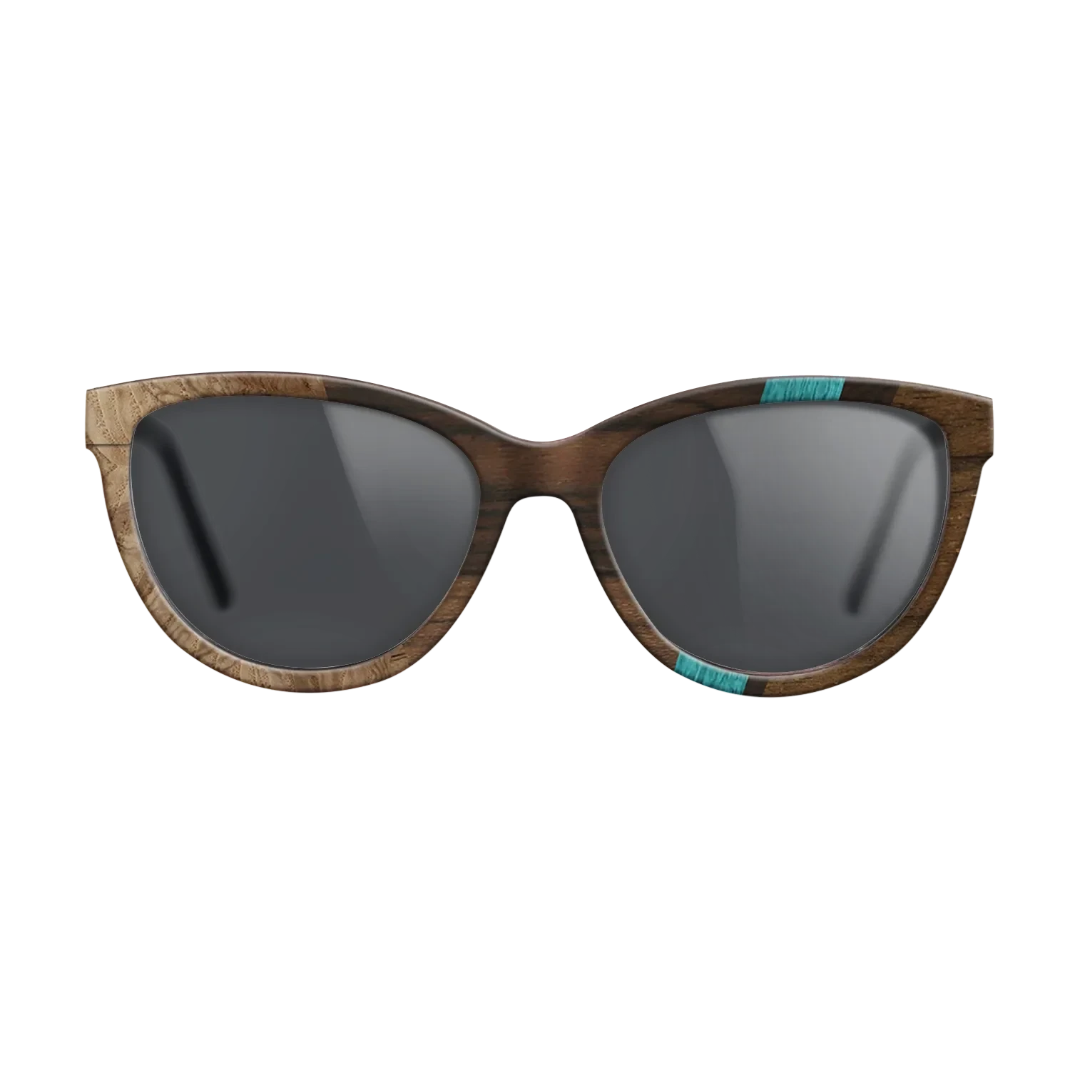 Ziricote Dark Quartered,Poplar Dyed: Turquoise,Olive Burl: Angle Cut - The Maiden - Cat - SIRIS wood optic