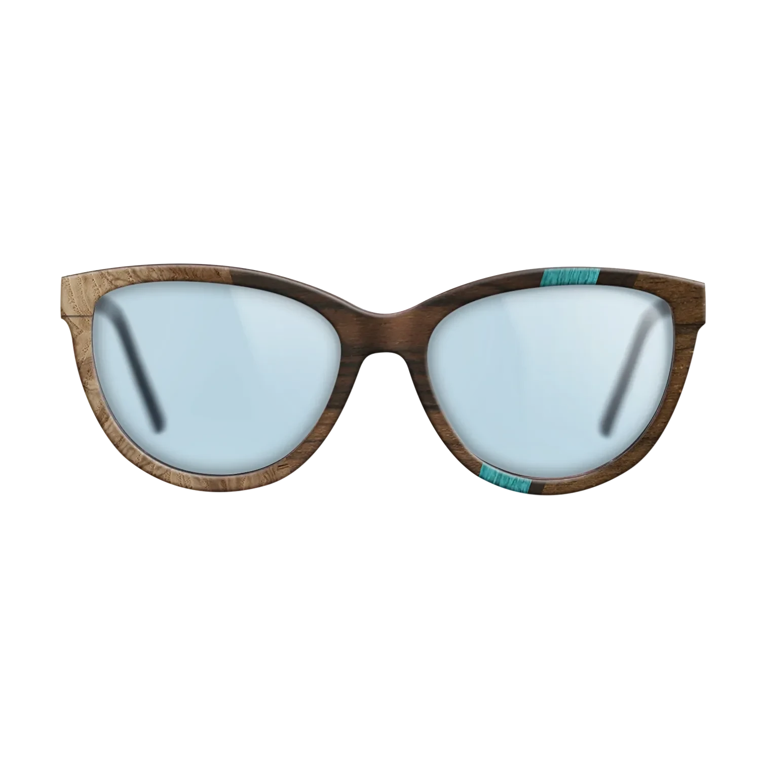 Ziricote Dark Quartered,Poplar Dyed: Turquoise,Olive Burl: Angle Cut - The Maiden - Cat - SIRIS wood optic
