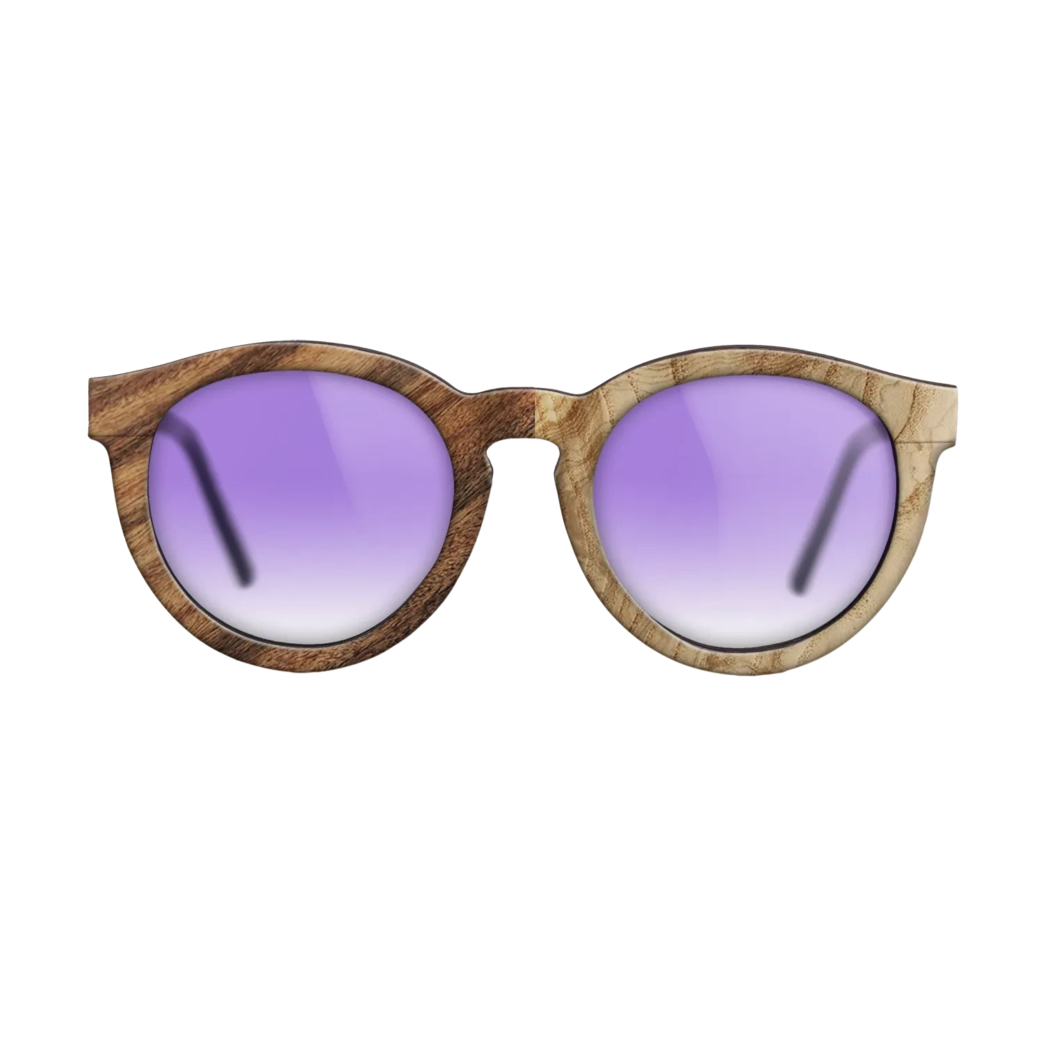 Olive Burl,Santos Rosewood Light: Patch - The Rebel - Round - SIRIS wood optic