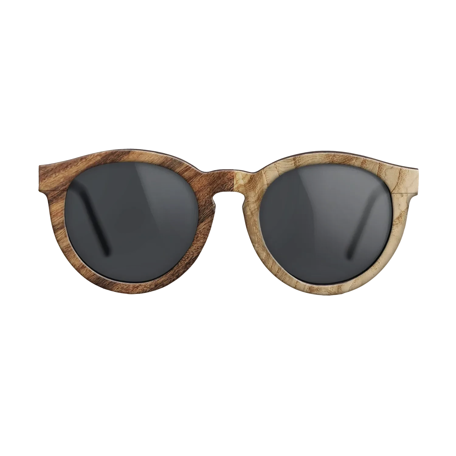 Olive Burl,Santos Rosewood Light: Patch - The Rebel - Round - SIRIS wood optic