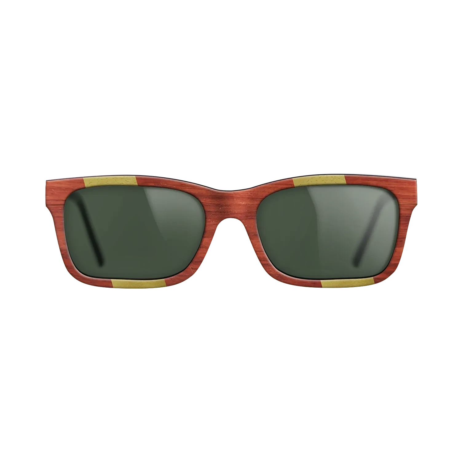 Poplar Dyed: Red,Poplar Dyed: Yellow: Angle Cut - The Sage - Rectangle - SIRIS wood optic