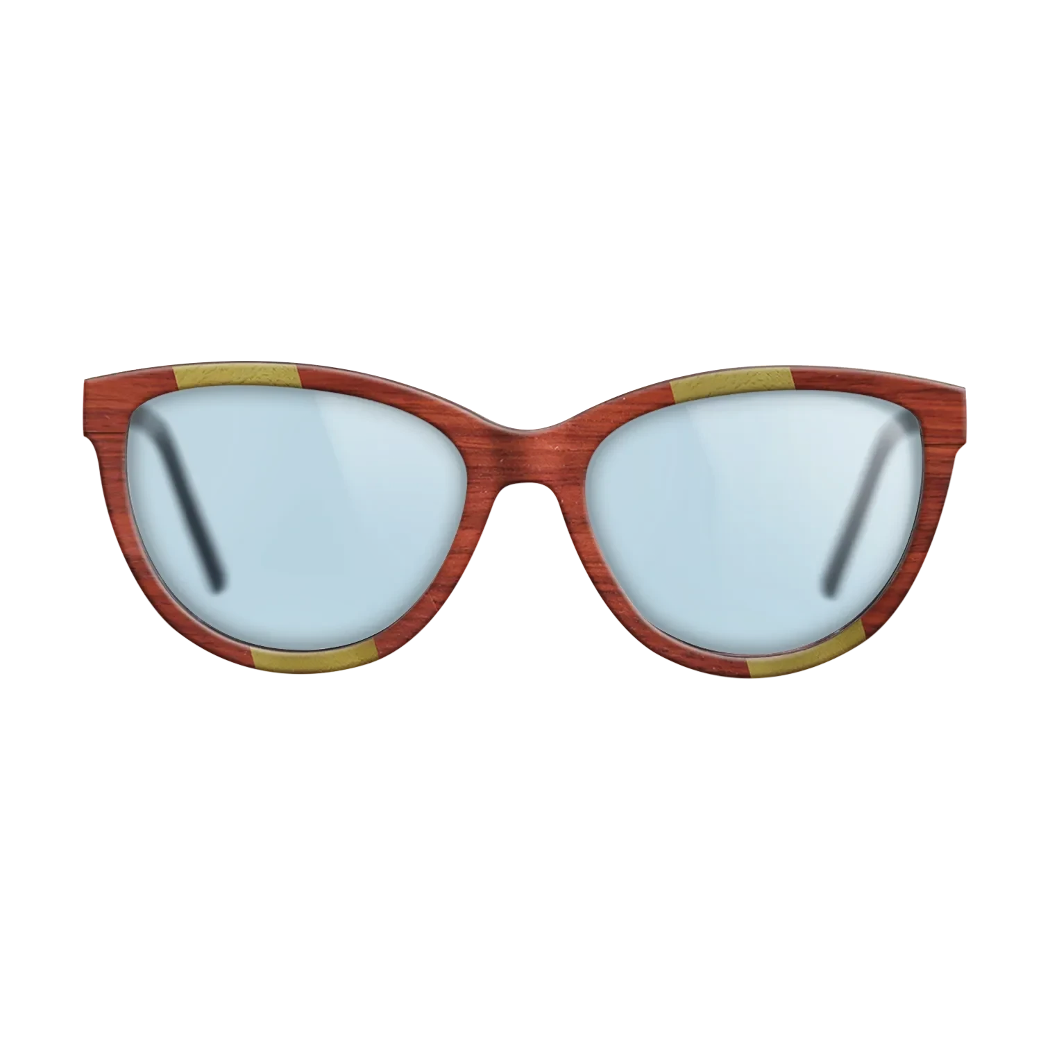 Poplar Dyed: Red,Poplar Dyed: Yellow: Angle Cut - The Maiden - Cat - SIRIS wood optic