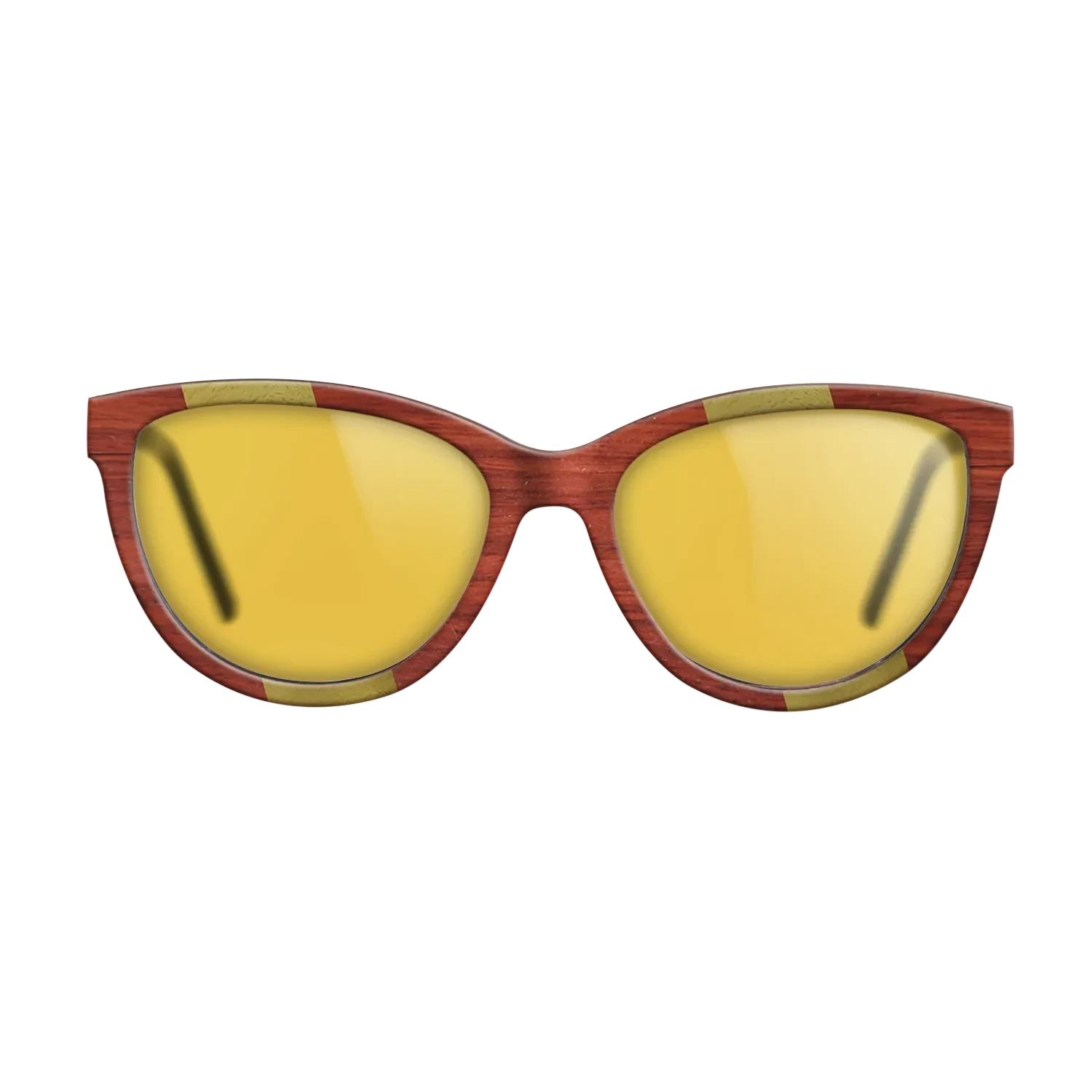 Poplar Dyed: Red,Poplar Dyed: Yellow: Angle Cut - The Maiden - Cat - SIRIS wood optic