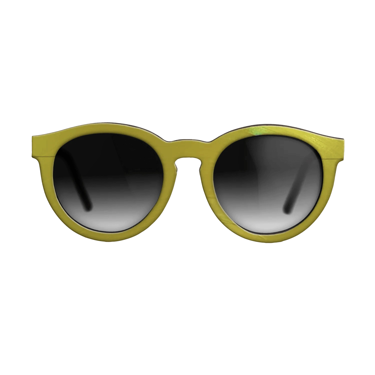 Yellow Vinyl Front Walnut - The Rebel - Round - 2207 - SIRIS wood optic