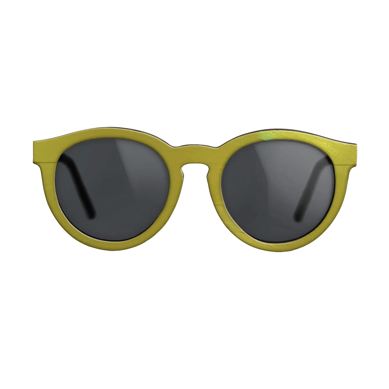 Yellow Vinyl Front Walnut - The Rebel - Round - 2207 - SIRIS wood optic