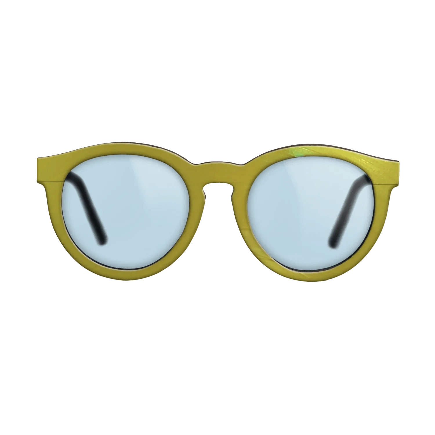 Yellow Vinyl Front Walnut - The Rebel - Round - 2207 - SIRIS wood optic