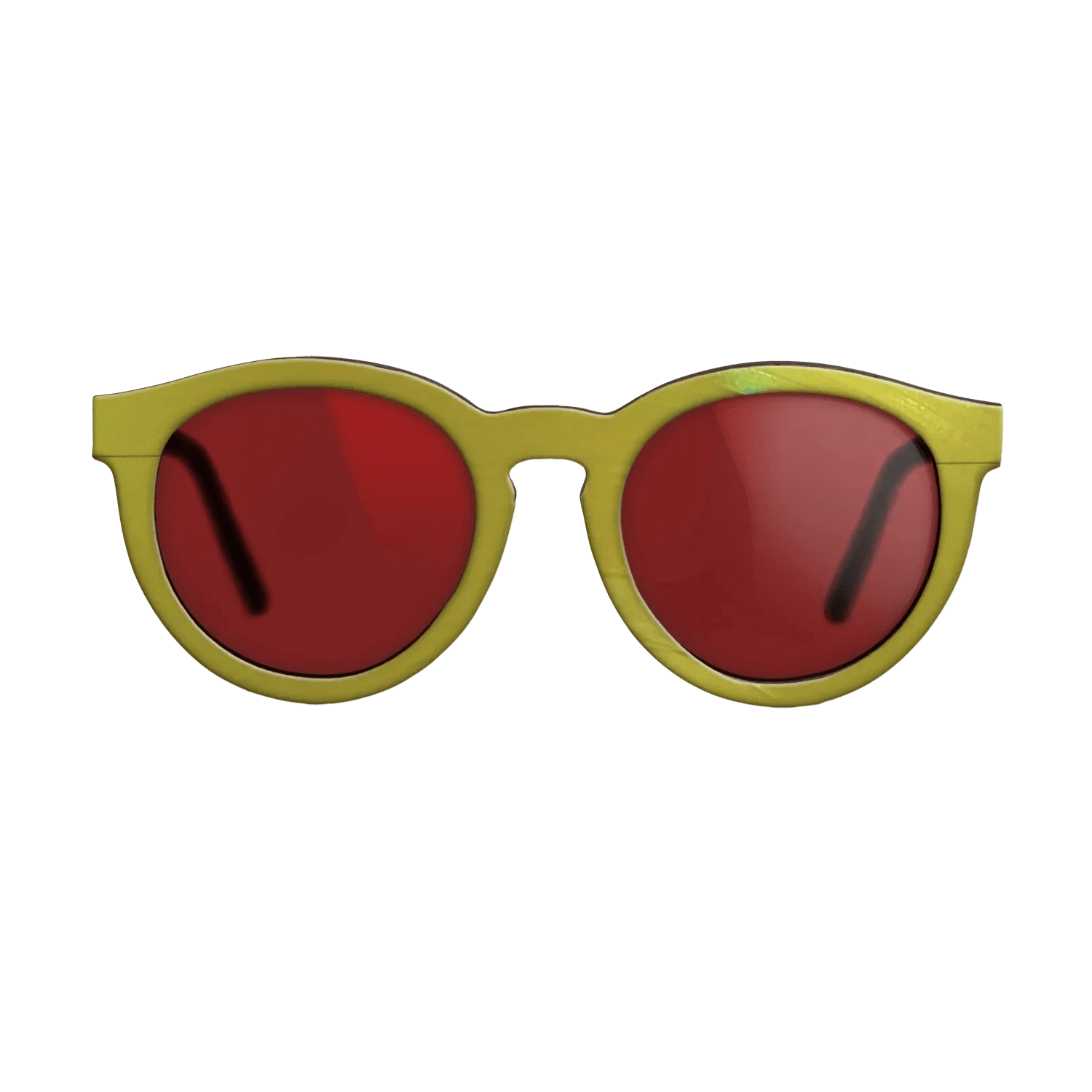 Yellow Vinyl Front Walnut - The Rebel - Round - 2207 - SIRIS wood optic