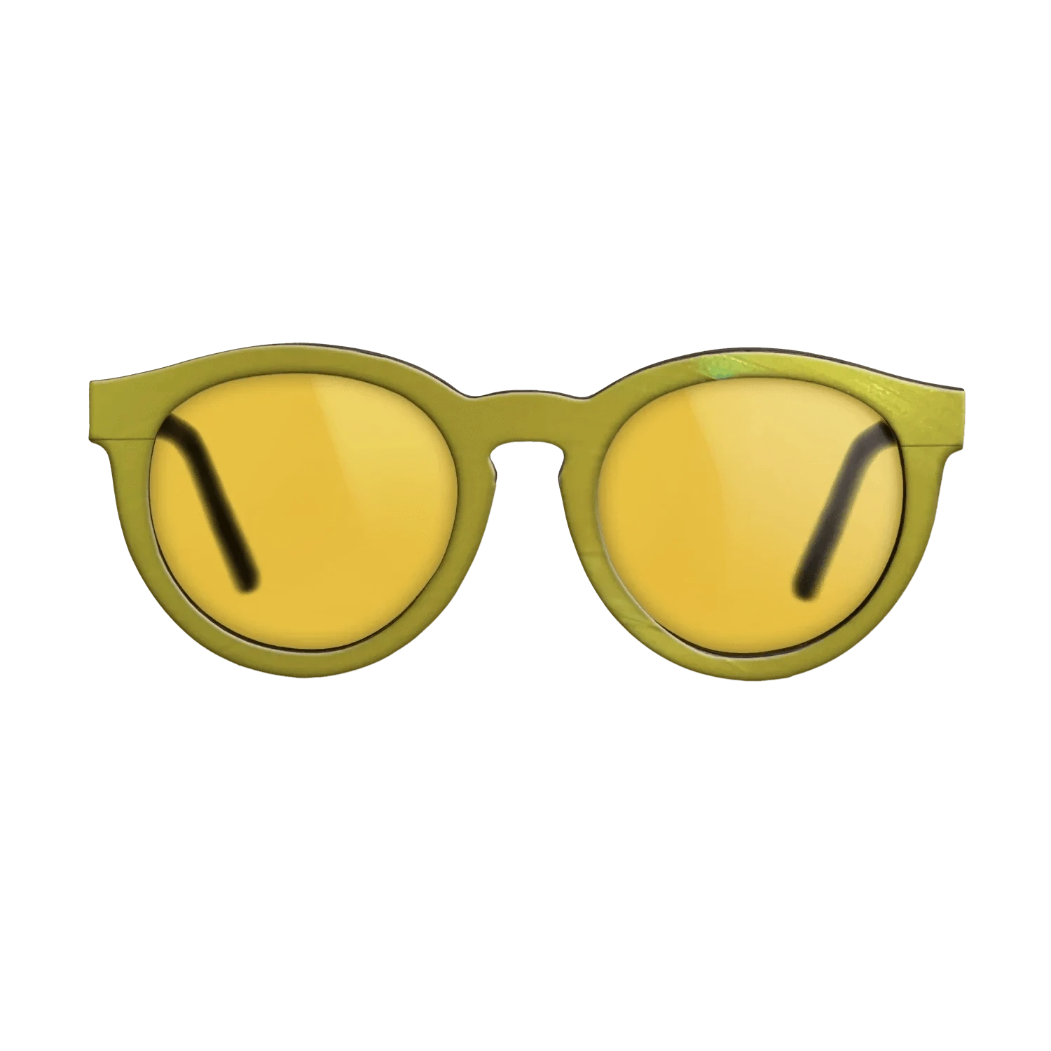 Yellow Vinyl Front Walnut - The Rebel - Round - 2207 - SIRIS wood optic