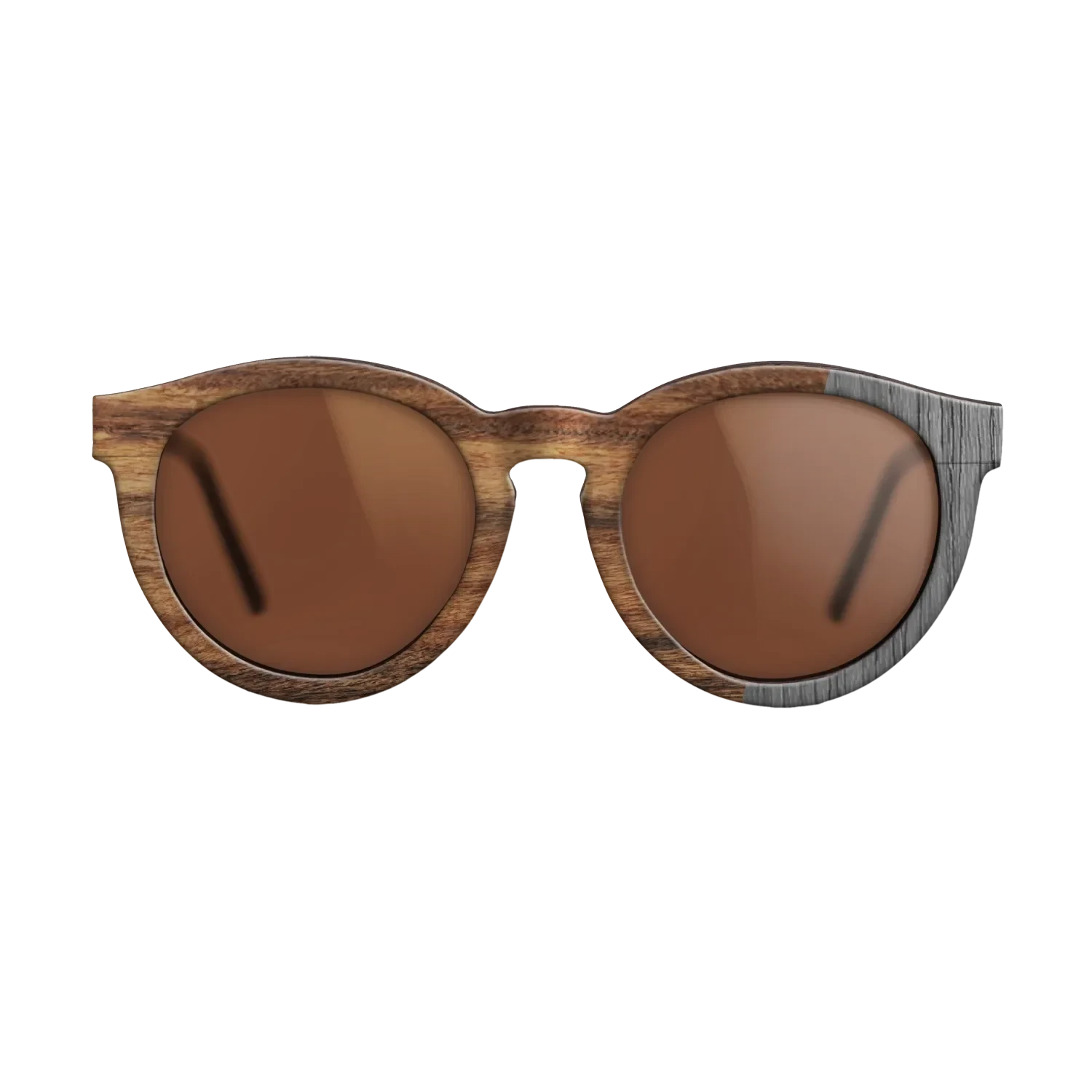 Poplar Dyed: Grey,Santos Rosewood Light: Bauhaus - The Rebel - Round - SIRIS wood optic