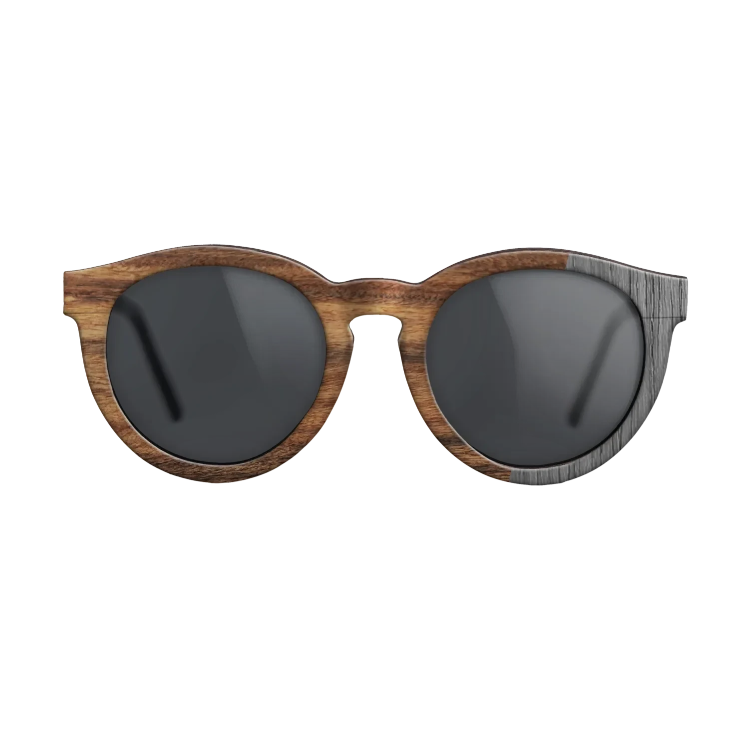 Poplar Dyed: Grey,Santos Rosewood Light: Bauhaus - The Rebel - Round - SIRIS wood optic