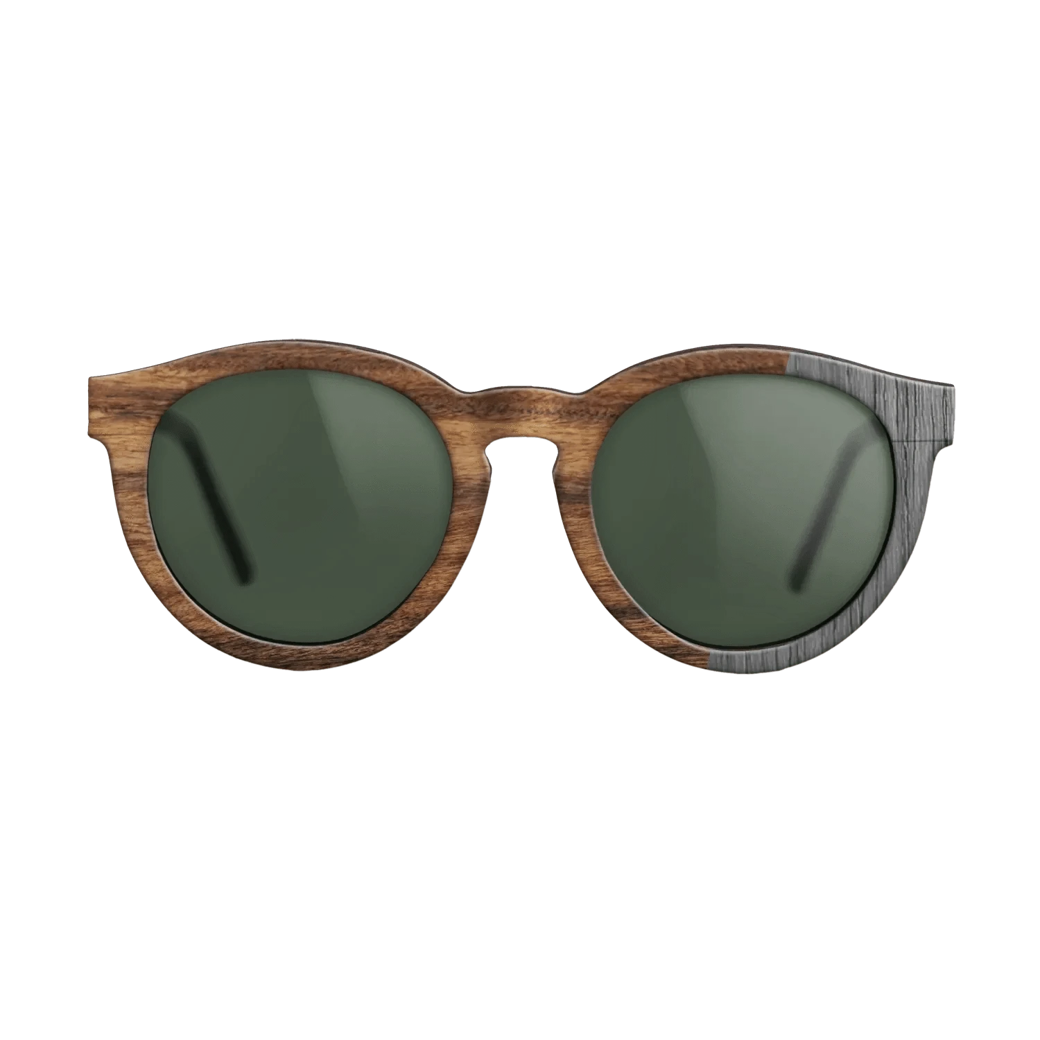 Poplar Dyed: Grey,Santos Rosewood Light: Bauhaus - The Rebel - Round - SIRIS wood optic