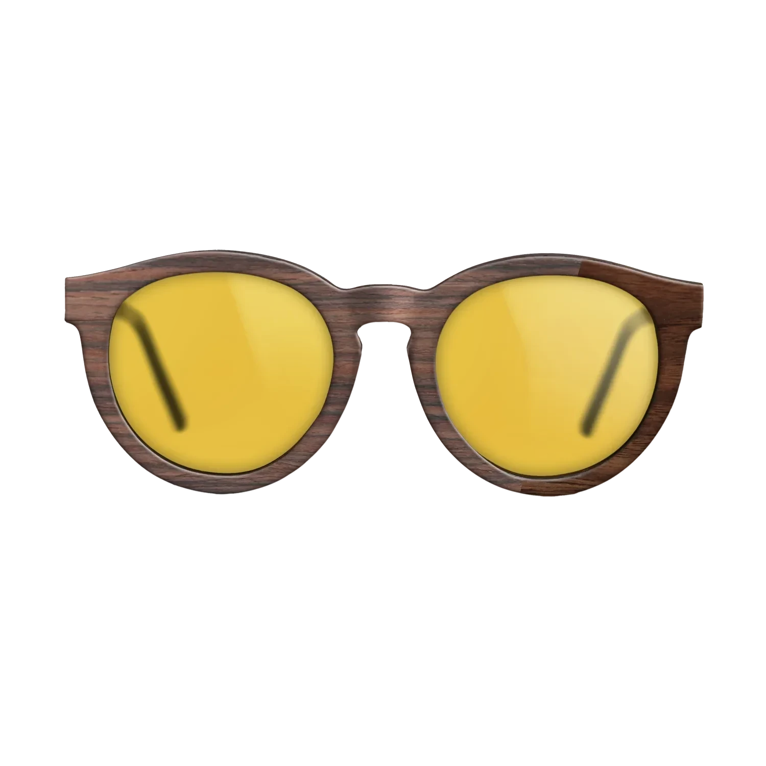 Walnut Claro Dark,Santos Rosewood Dark: Bauhaus - The Rebel - Round - SIRIS wood optic