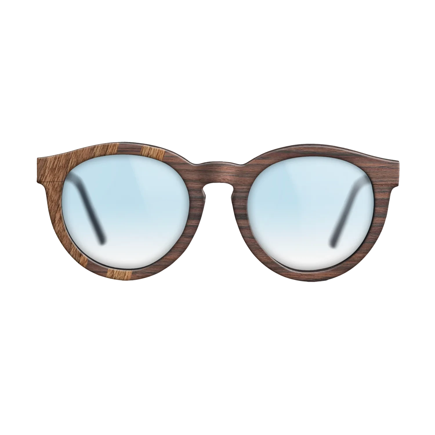 Rosewood Reconstituted,Walnut Claro Light: Splice - The Rebel - Round - SIRIS wood optic