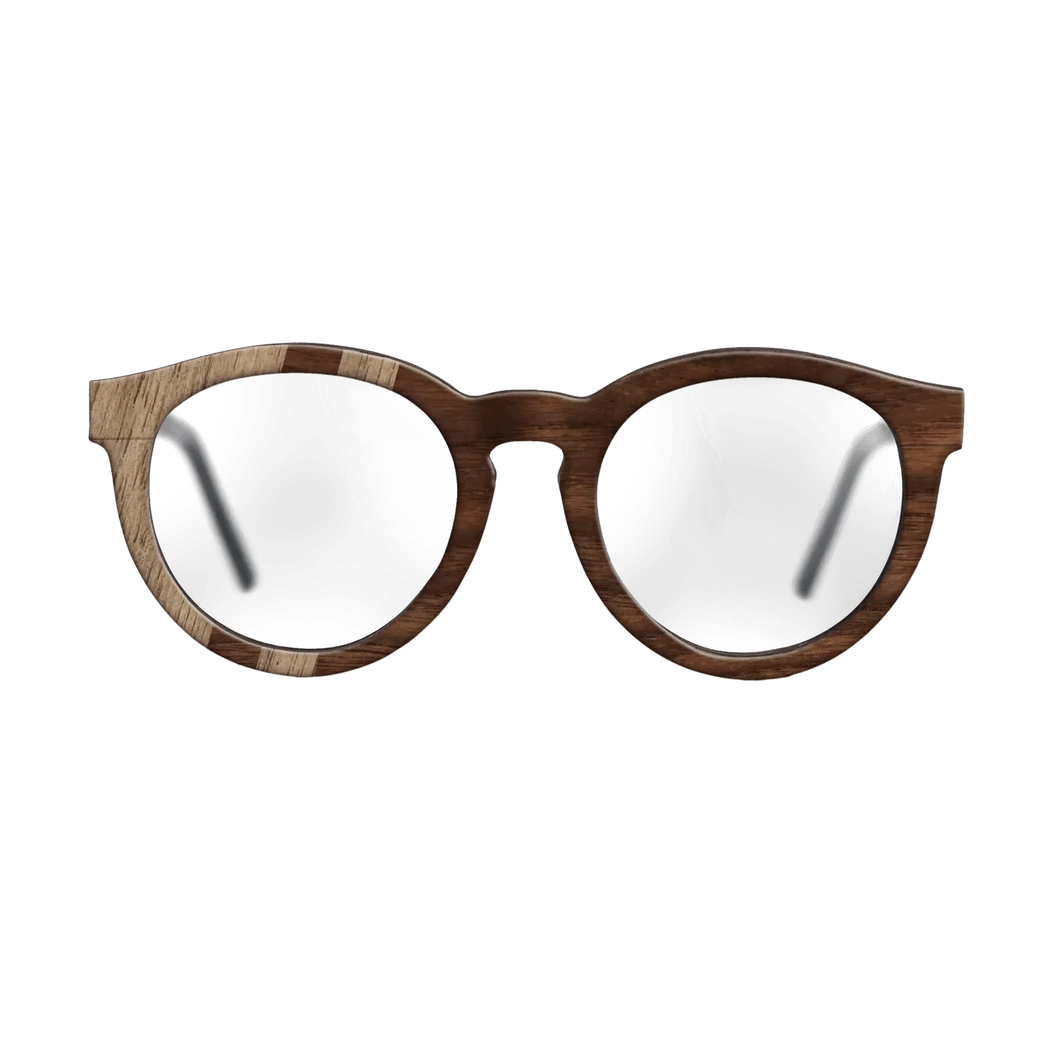 Walnut: Straight Grain,Walnut Claro Dark: Splice - The Rebel - Round - SIRIS wood optic