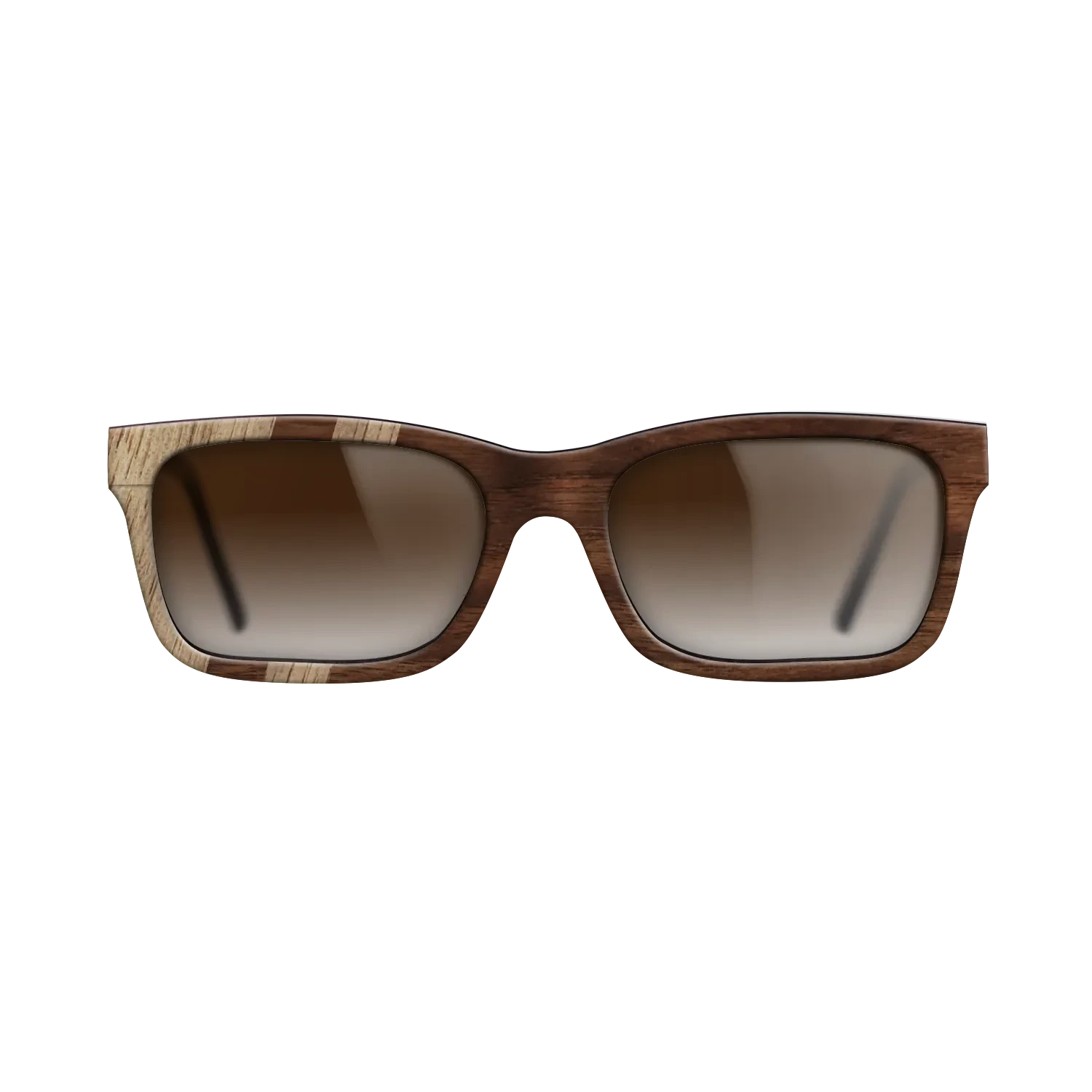 Walnut: Straight Grain,Walnut Claro Dark: Splice - The Sage - Rectangle - SIRIS wood optic