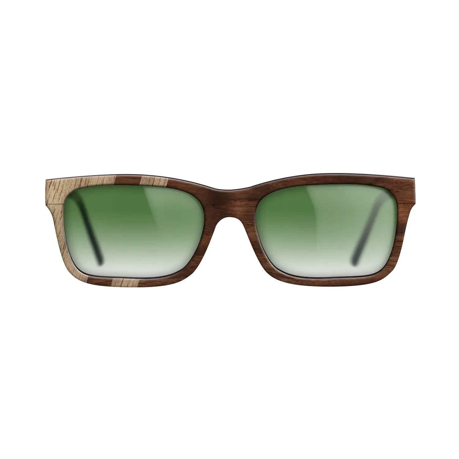 Walnut: Straight Grain,Walnut Claro Dark: Splice - The Sage - Rectangle - SIRIS wood optic