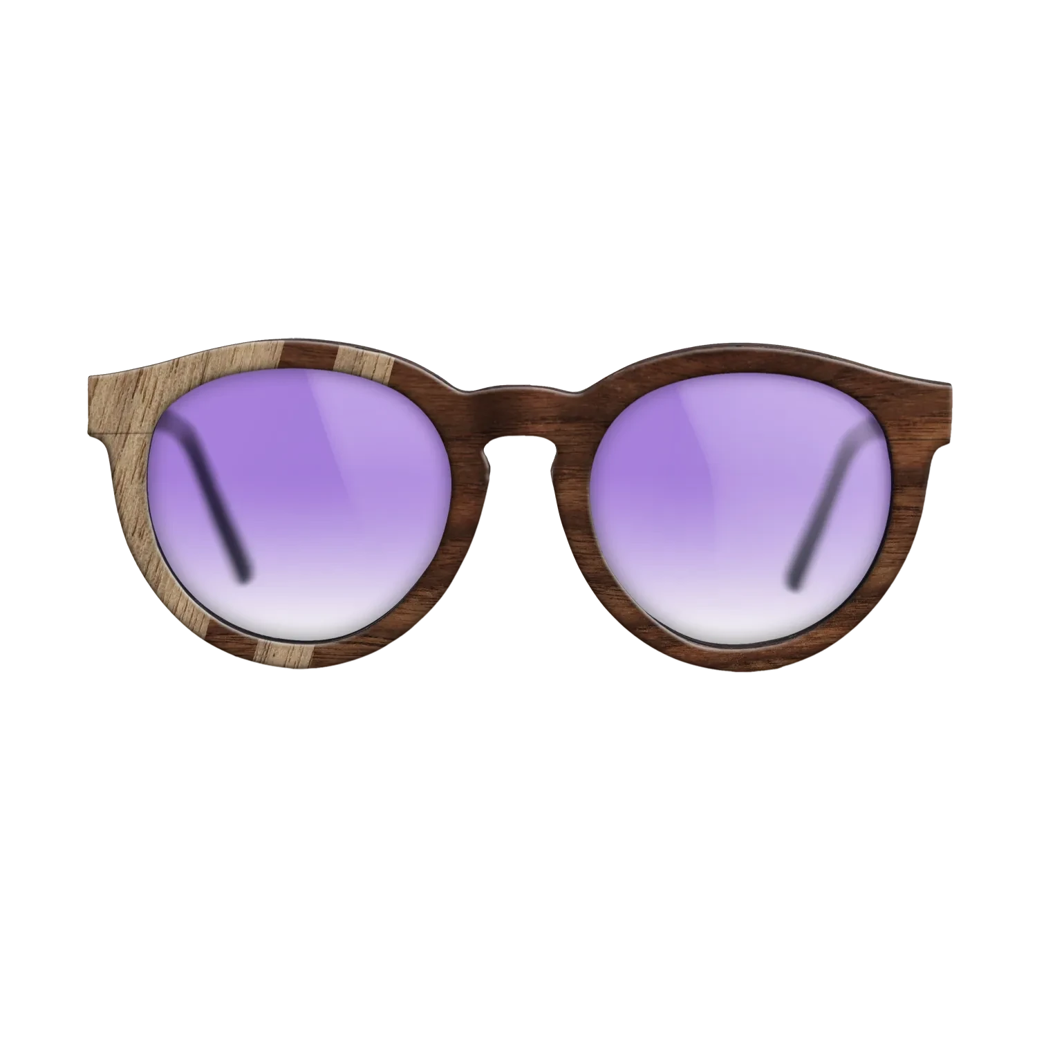 Walnut: Straight Grain,Walnut Claro Dark: Splice - The Rebel - Round - SIRIS wood optic