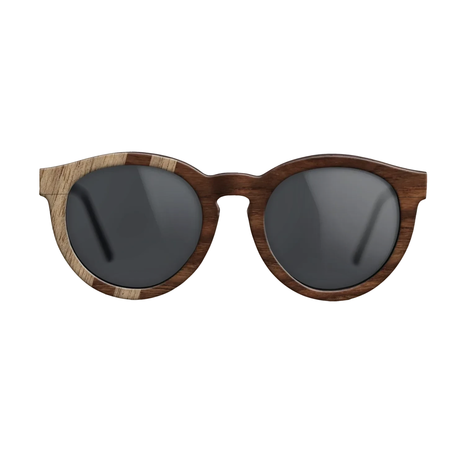 Walnut: Straight Grain,Walnut Claro Dark: Splice - The Rebel - Round - SIRIS wood optic