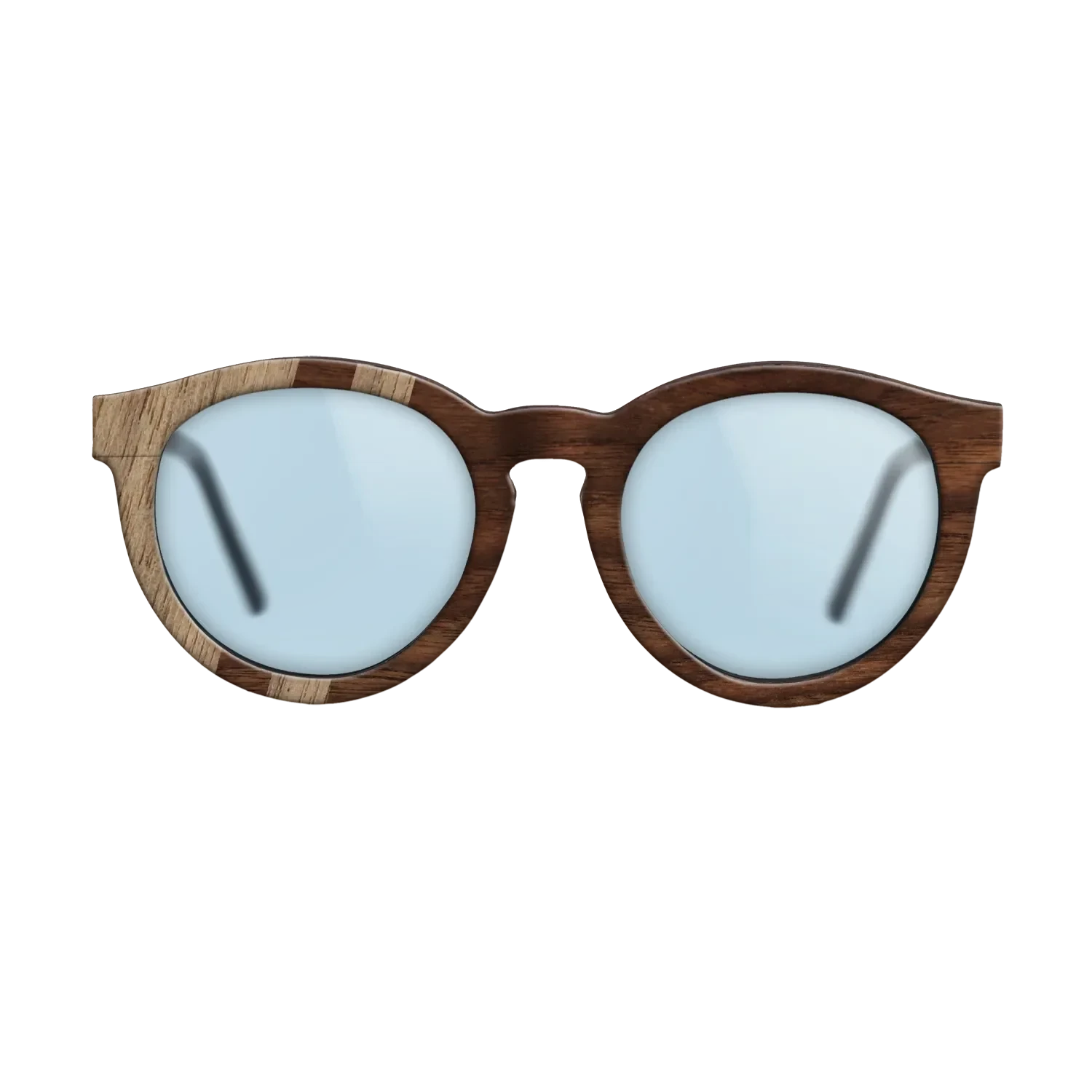Walnut: Straight Grain,Walnut Claro Dark: Splice - The Rebel - Round - SIRIS wood optic