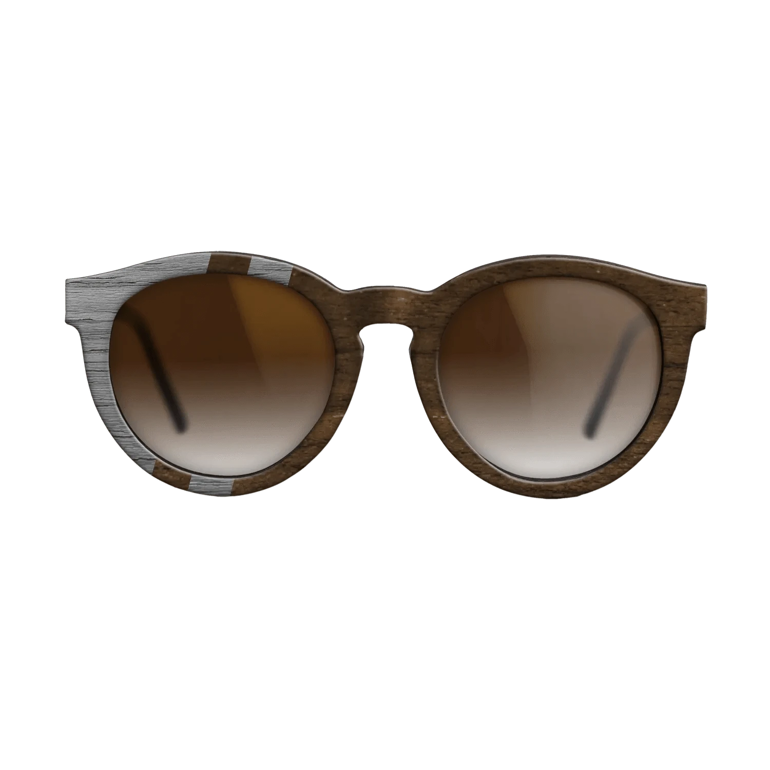 Ziricote Dark Quartered,Poplar Dyed: Grey: Splice - The Rebel - Round - SIRIS wood optic