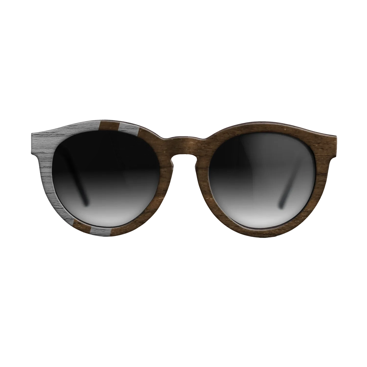 Ziricote Dark Quartered,Poplar Dyed: Grey: Splice - The Rebel - Round - SIRIS wood optic