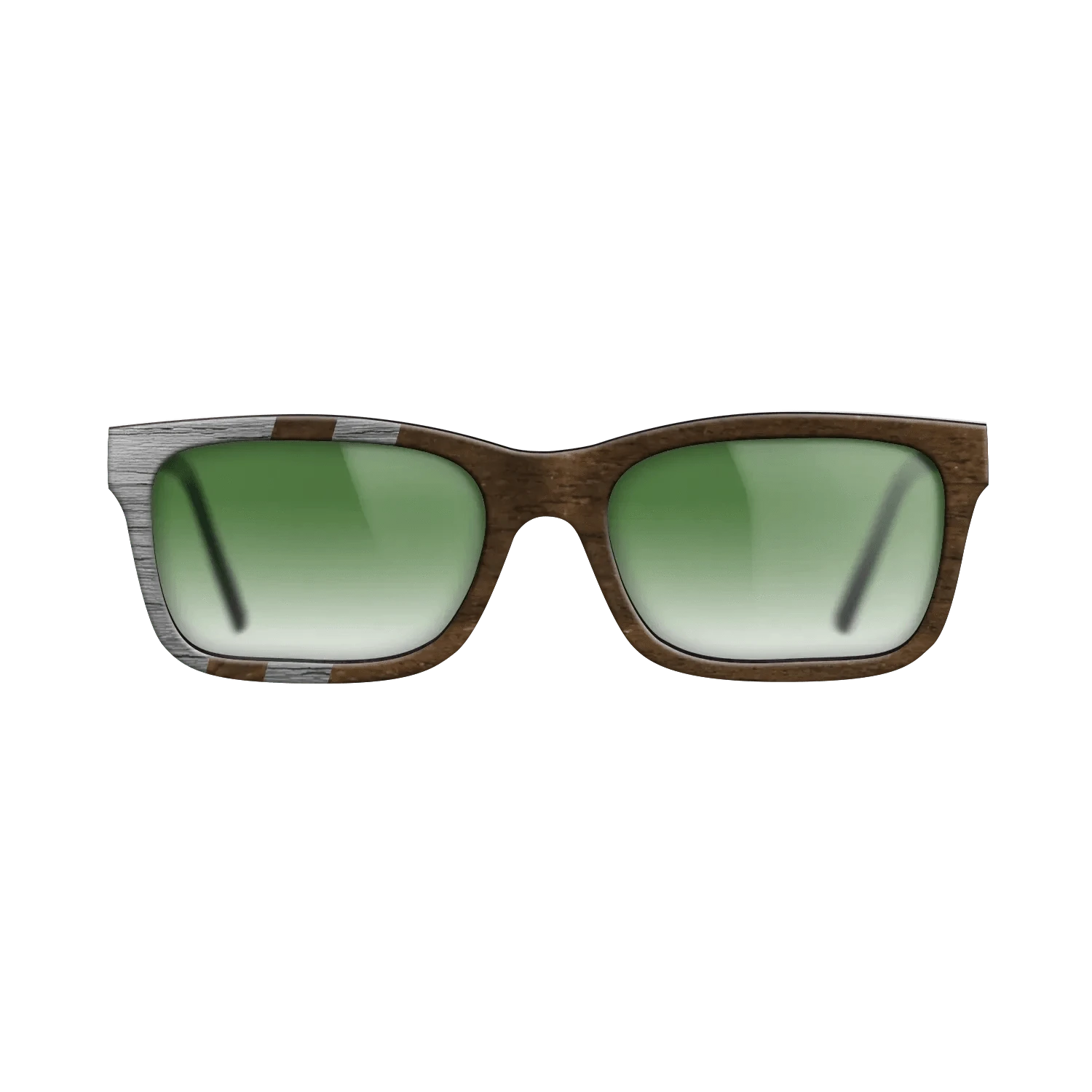 Ziricote Dark Quartered,Poplar Dyed: Grey: Splice - The Sage - Rectangle - SIRIS wood optic