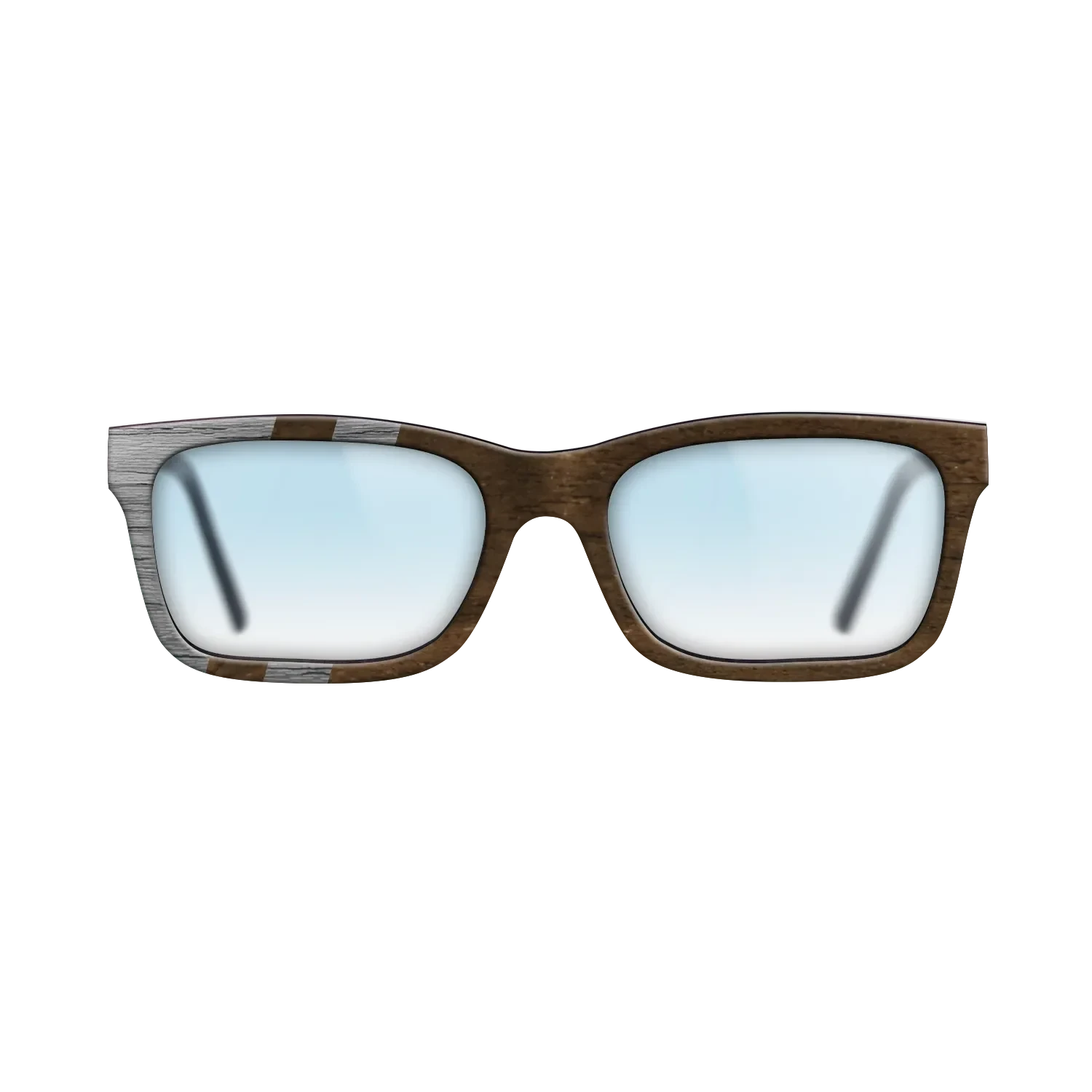 Ziricote Dark Quartered,Poplar Dyed: Grey: Splice - The Sage - Rectangle - SIRIS wood optic