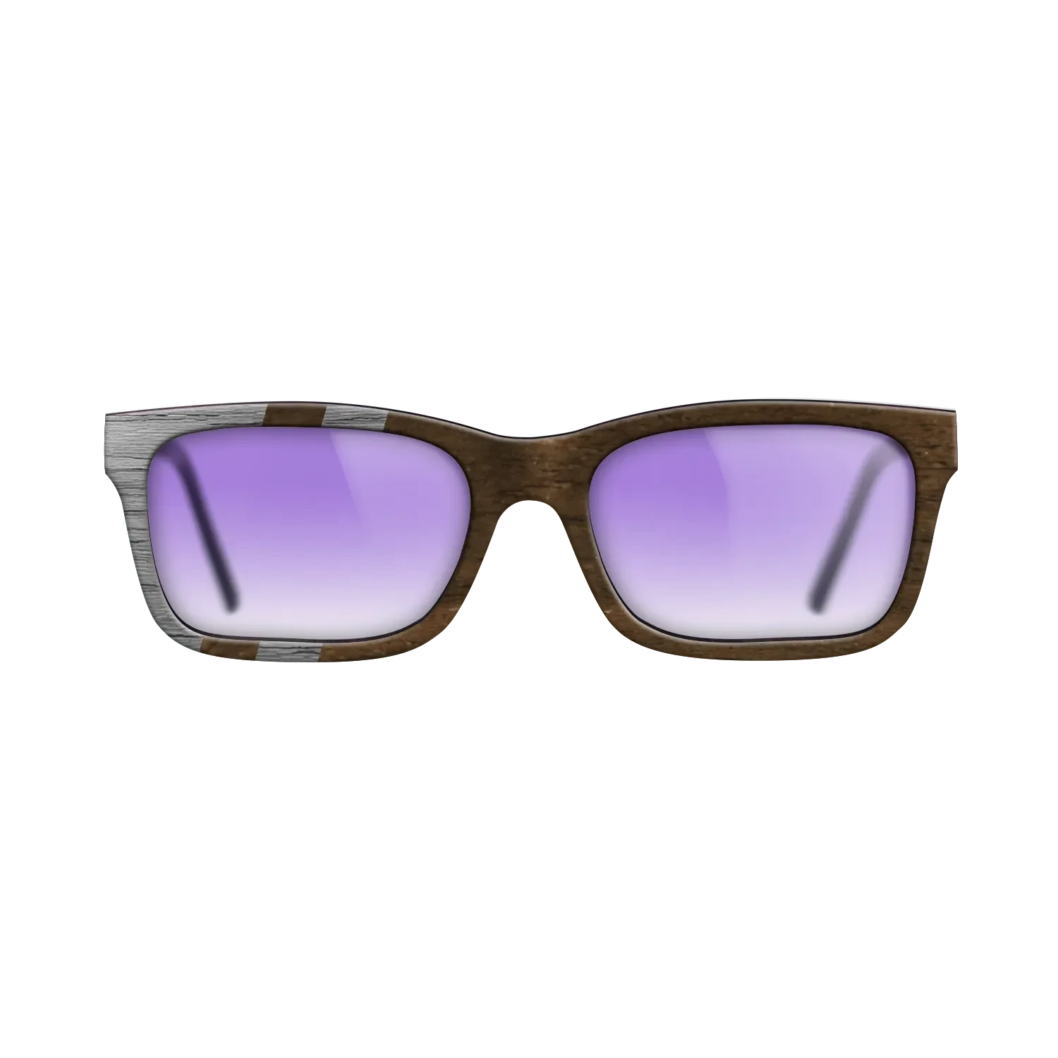 Ziricote Dark Quartered,Poplar Dyed: Grey: Splice - The Sage - Rectangle - SIRIS wood optic