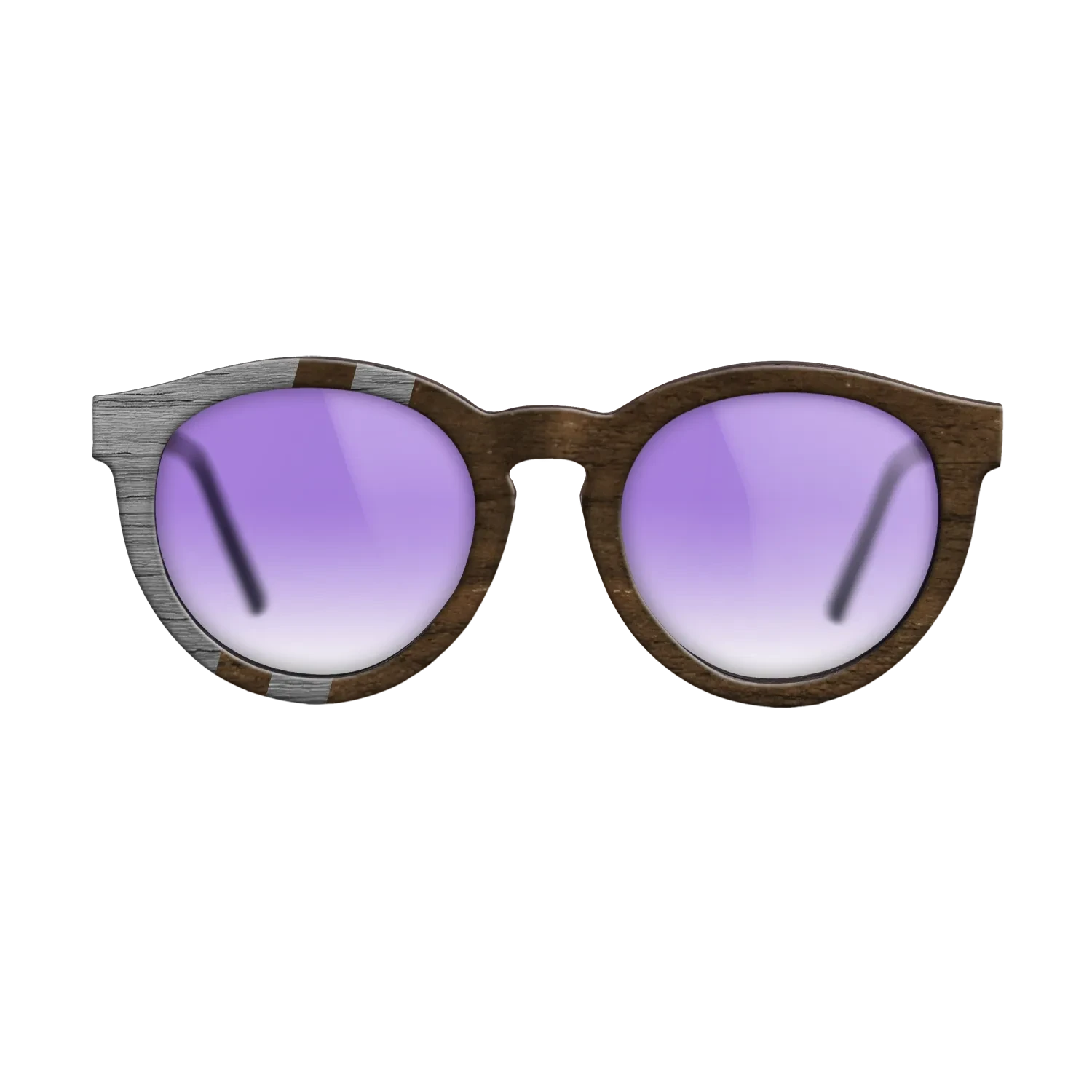 Ziricote Dark Quartered,Poplar Dyed: Grey: Splice - The Rebel - Round - SIRIS wood optic