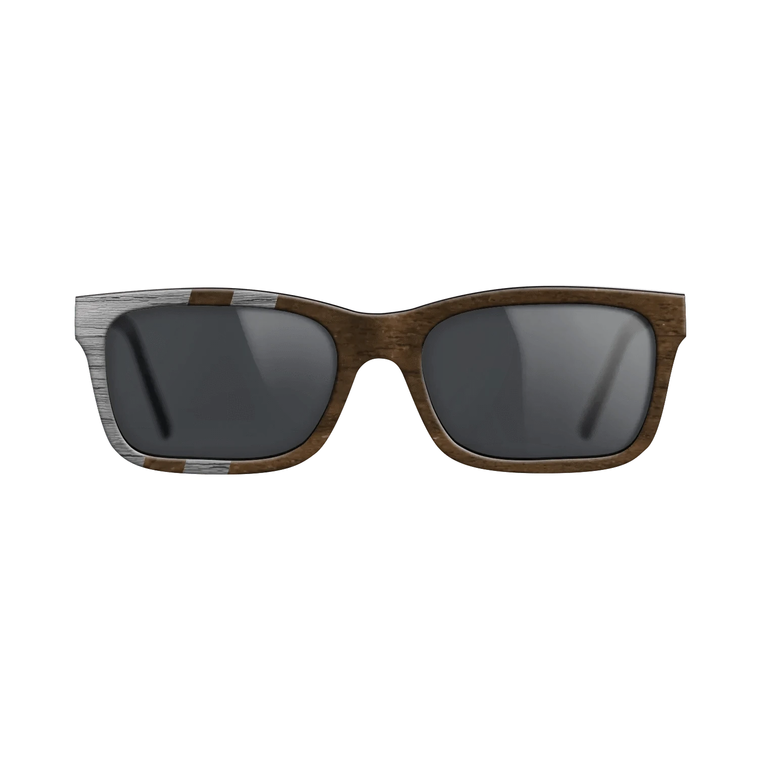 Ziricote Dark Quartered,Poplar Dyed: Grey: Splice - The Sage - Rectangle - SIRIS wood optic