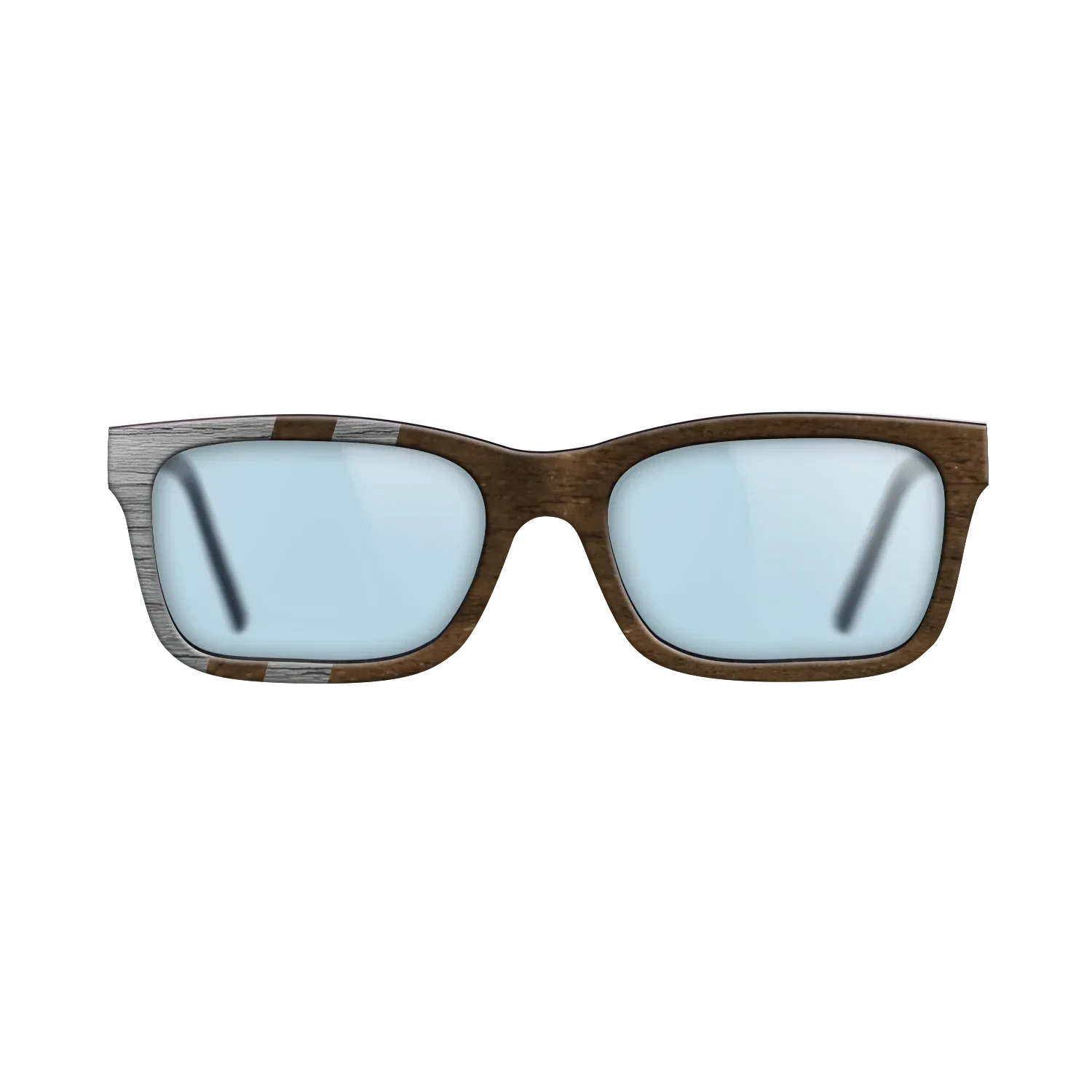 Ziricote Dark Quartered,Poplar Dyed: Grey: Splice - The Sage - Rectangle - SIRIS wood optic