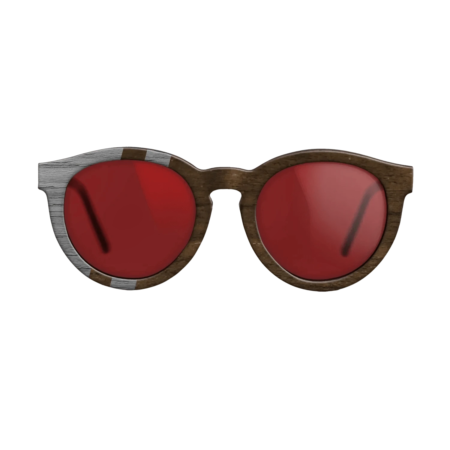 Ziricote Dark Quartered,Poplar Dyed: Grey: Splice - The Rebel - Round - SIRIS wood optic