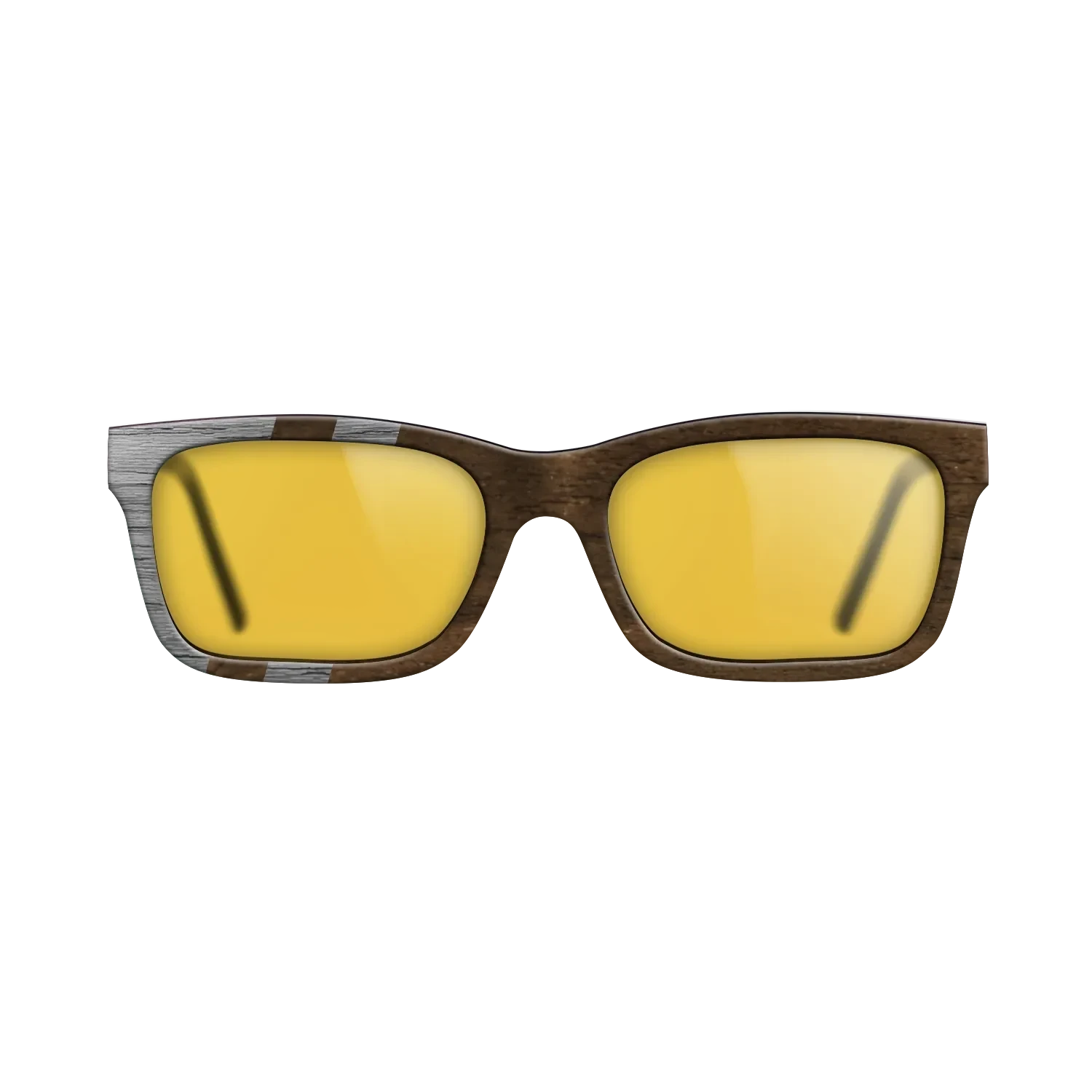 Ziricote Dark Quartered,Poplar Dyed: Grey: Splice - The Sage - Rectangle - SIRIS wood optic