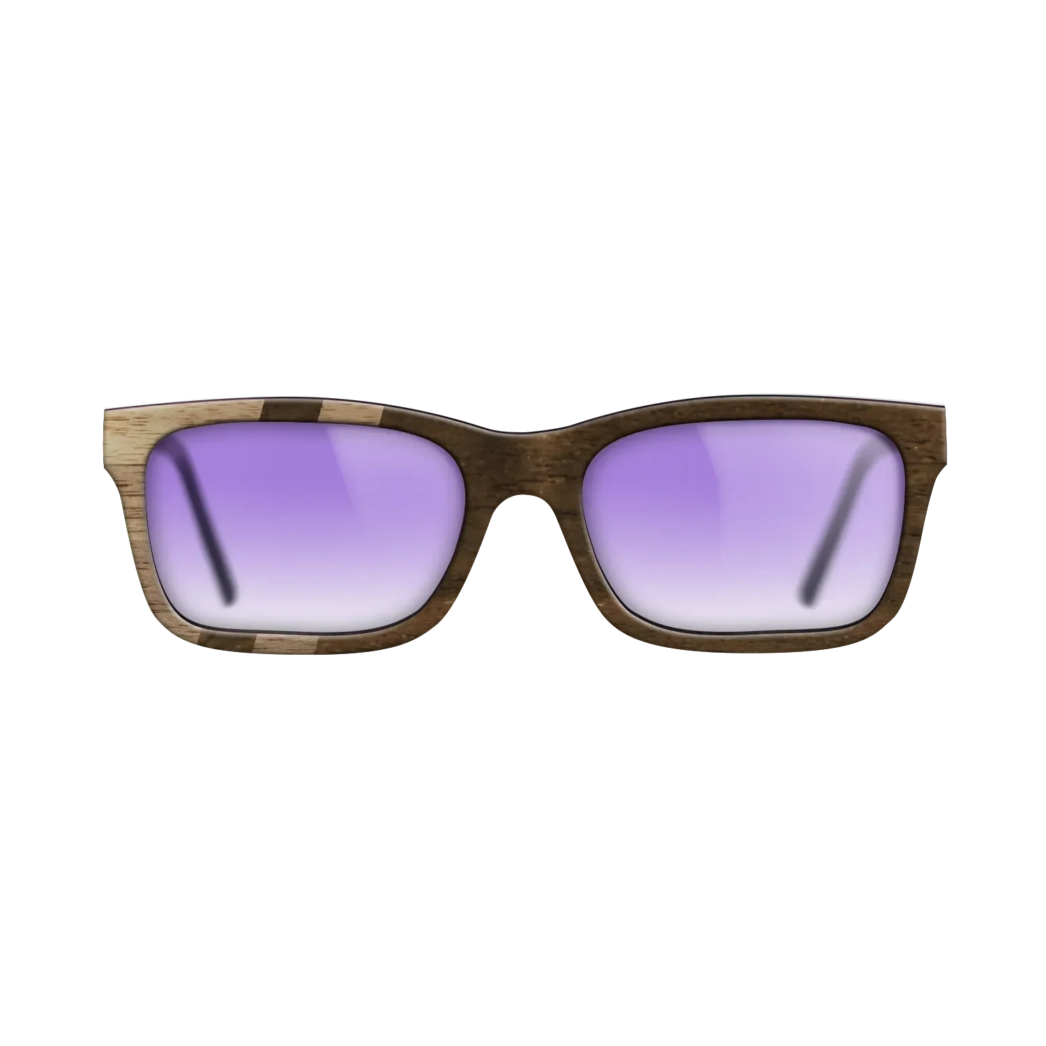 Ziricote Dark Quartered,Walnut: Straight Grain: Splice - The Sage - Rectangle - SIRIS wood optic