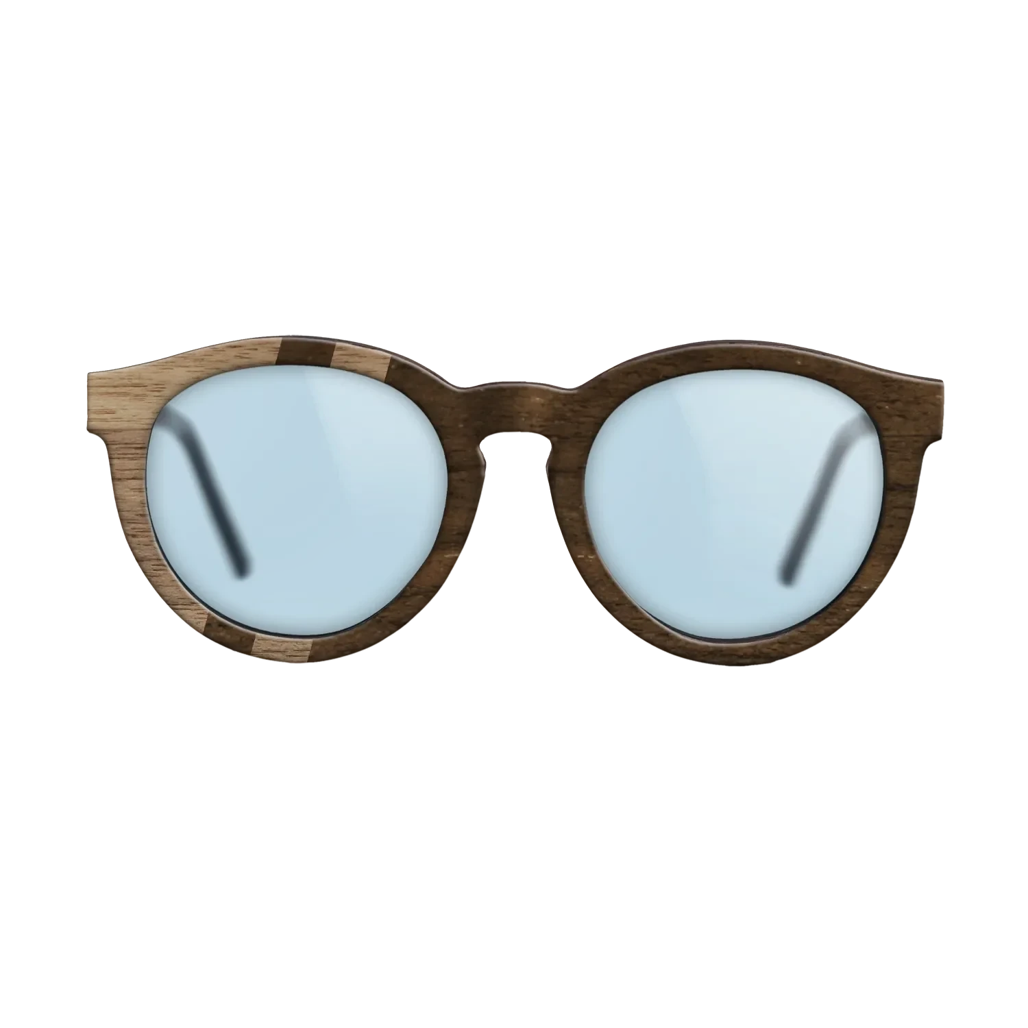 Ziricote Dark Quartered,Walnut: Straight Grain: Splice - The Rebel - Round - SIRIS wood optic