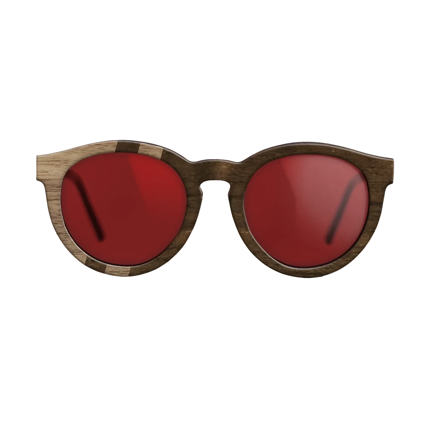 Ziricote Dark Quartered,Walnut: Straight Grain: Splice - The Rebel - Round - SIRIS wood optic