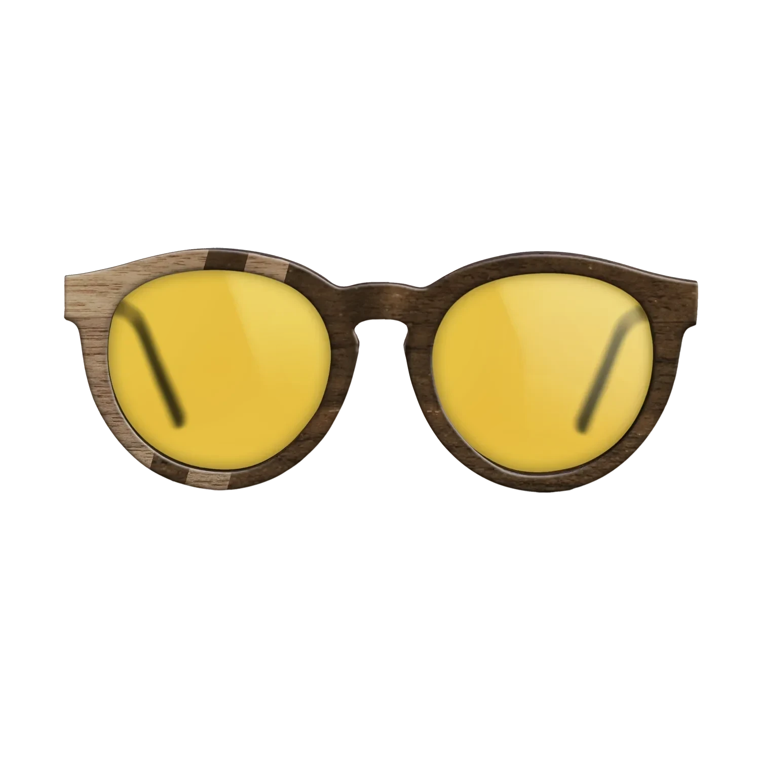 Ziricote Dark Quartered,Walnut: Straight Grain: Splice - The Rebel - Round - SIRIS wood optic