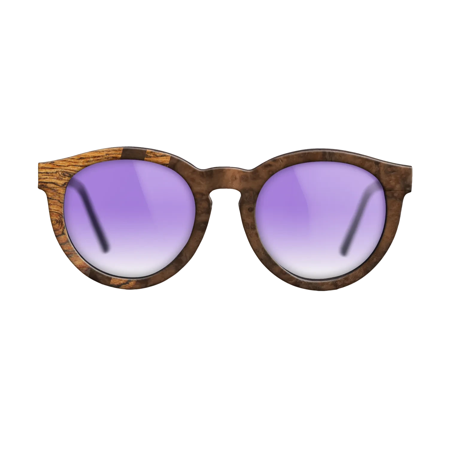 Walnut Burl,Bocote: Splice - The Rebel - Round - SIRIS wood optic
