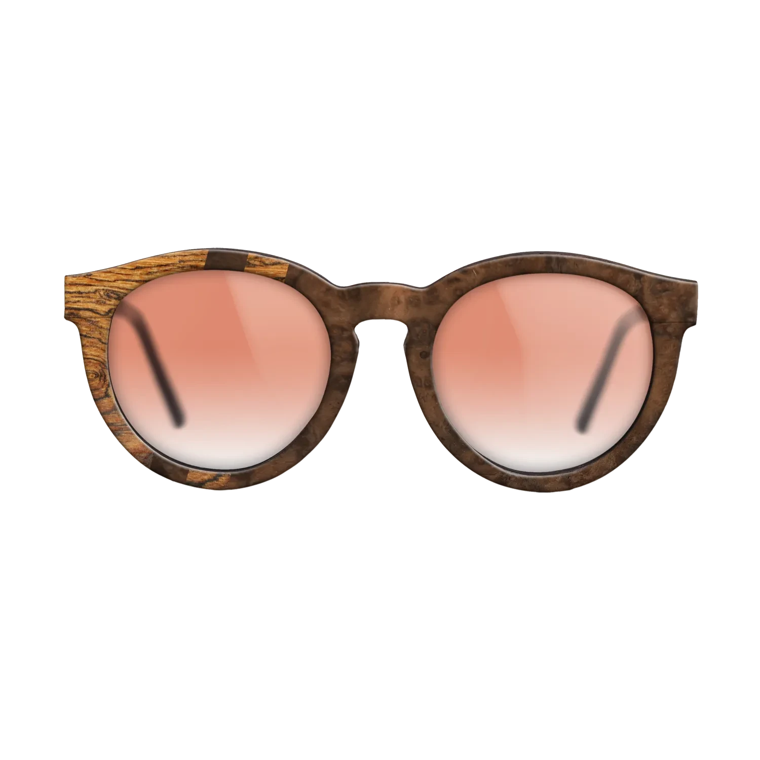 Walnut Burl,Bocote: Splice - The Rebel - Round - SIRIS wood optic
