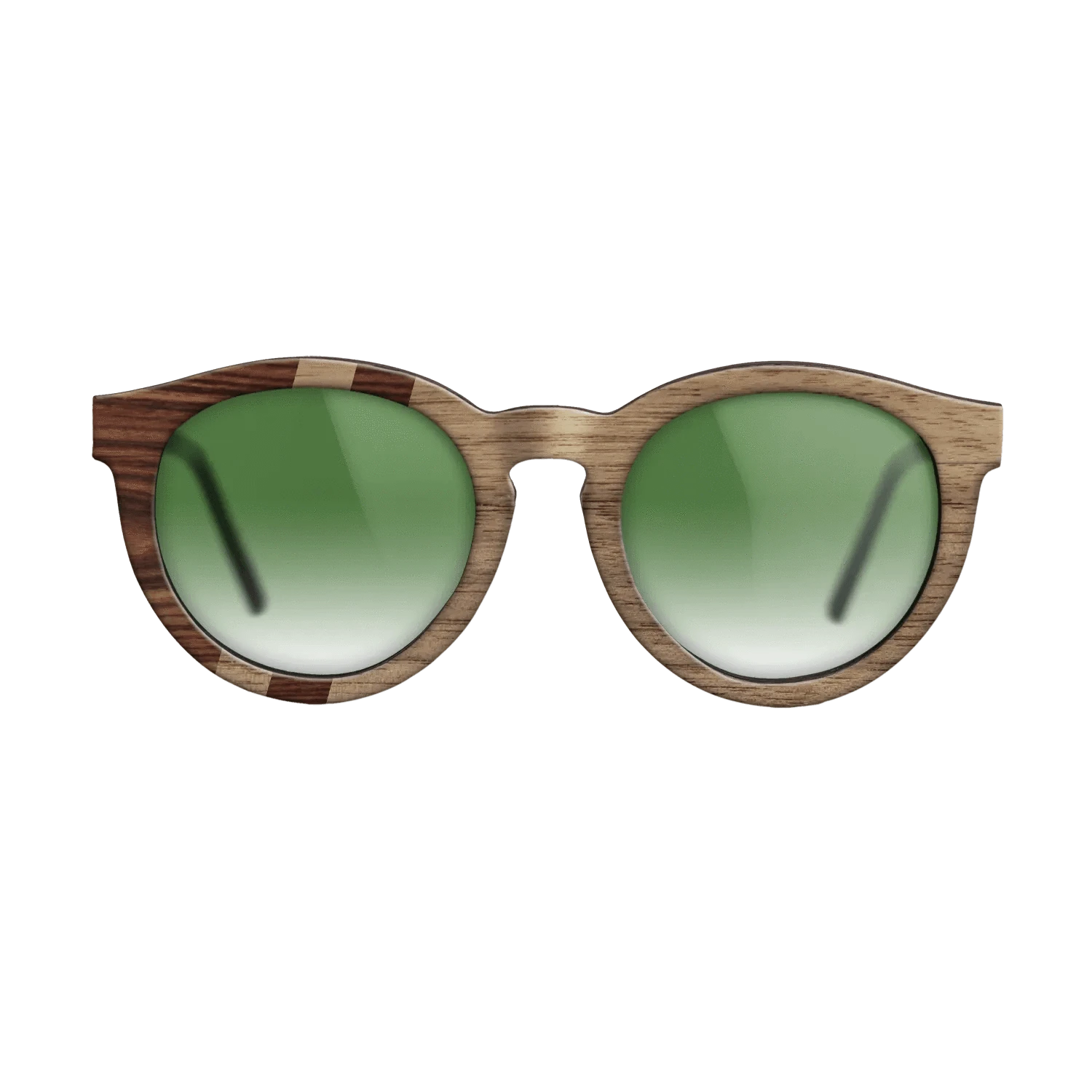 Walnut: Straight Grain,Santos Rosewood Dark: Splice - The Rebel - Round - SIRIS wood optic