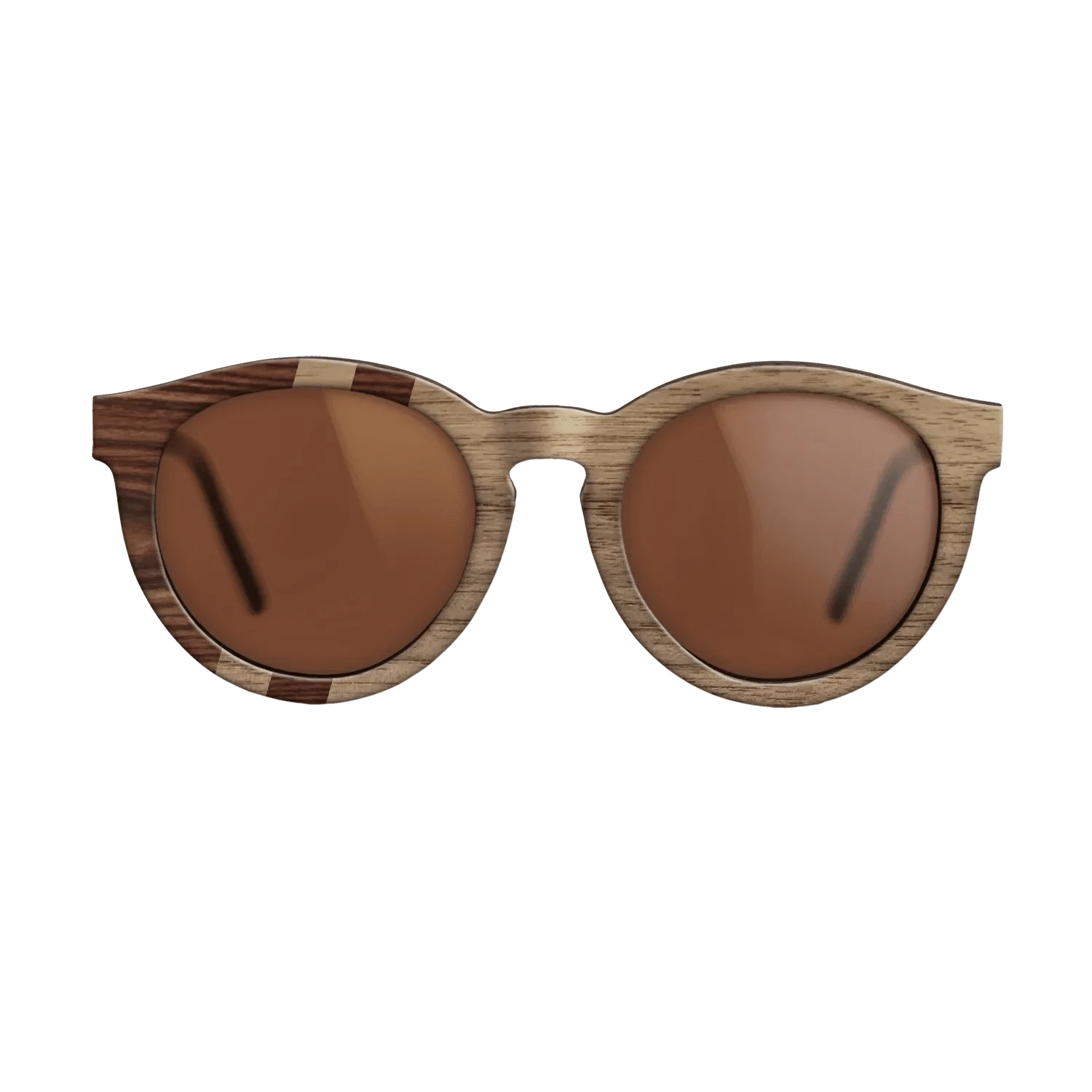 Walnut: Straight Grain,Santos Rosewood Dark: Splice - The Rebel - Round - SIRIS wood optic