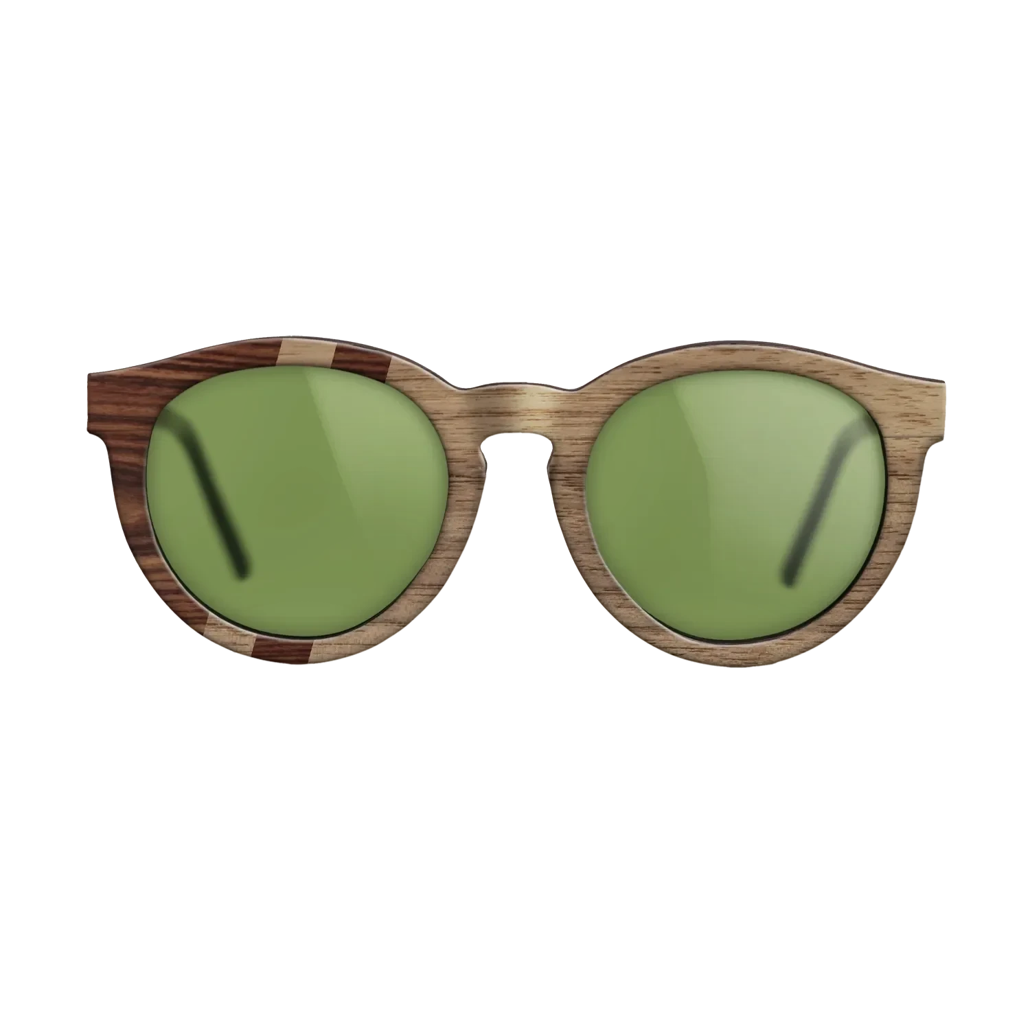 Walnut: Straight Grain,Santos Rosewood Dark: Splice - The Rebel - Round - SIRIS wood optic