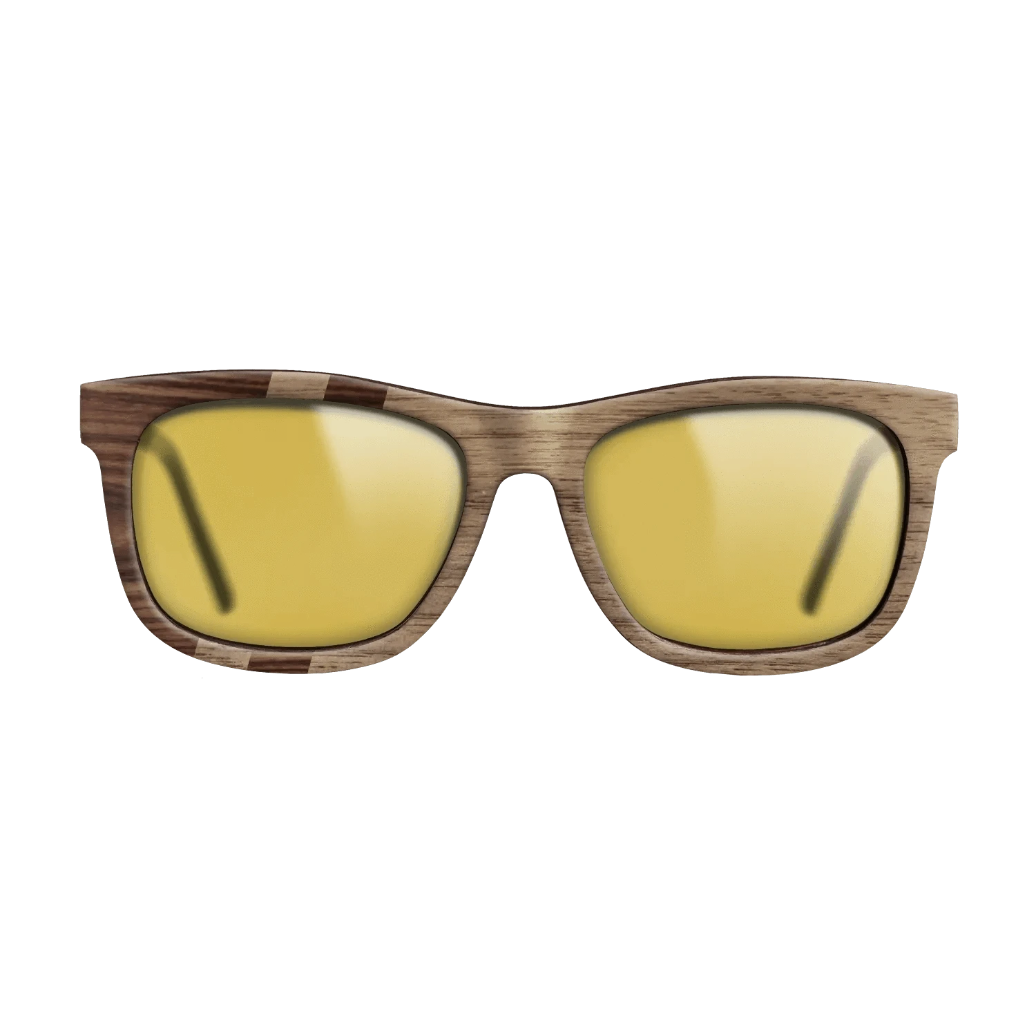 Walnut: Straight Grain,Santos Rosewood Dark: Splice - The Hero - Square - SIRIS wood optic