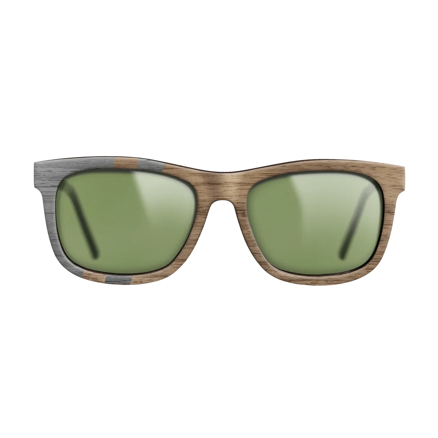 Walnut: Straight Grain,Poplar Dyed: Grey: Splice - The Hero - Square - SIRIS wood optic