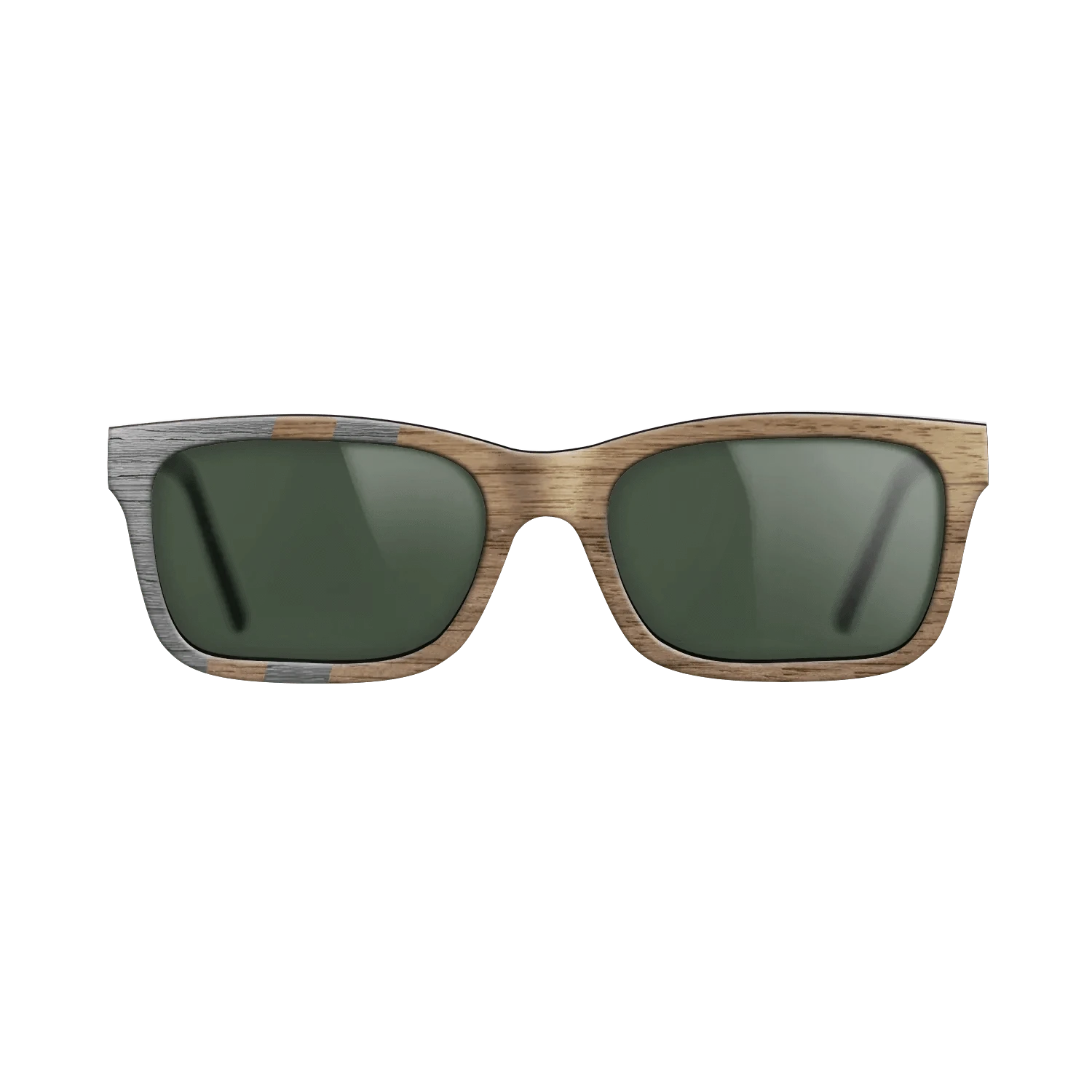 Walnut: Straight Grain,Poplar Dyed: Grey: Splice - The Sage - Rectangle - SIRIS wood optic