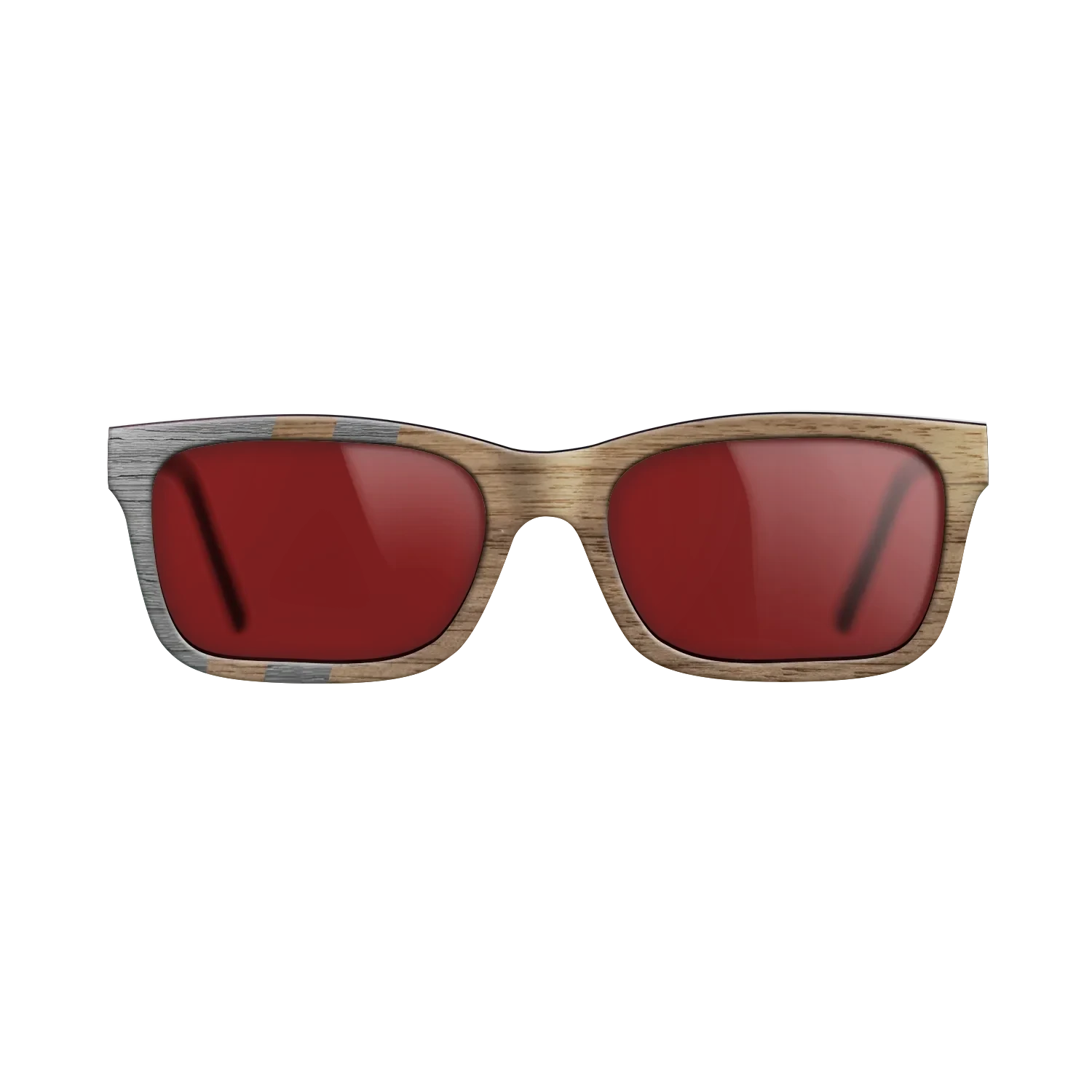 Walnut: Straight Grain,Poplar Dyed: Grey: Splice - The Sage - Rectangle - SIRIS wood optic